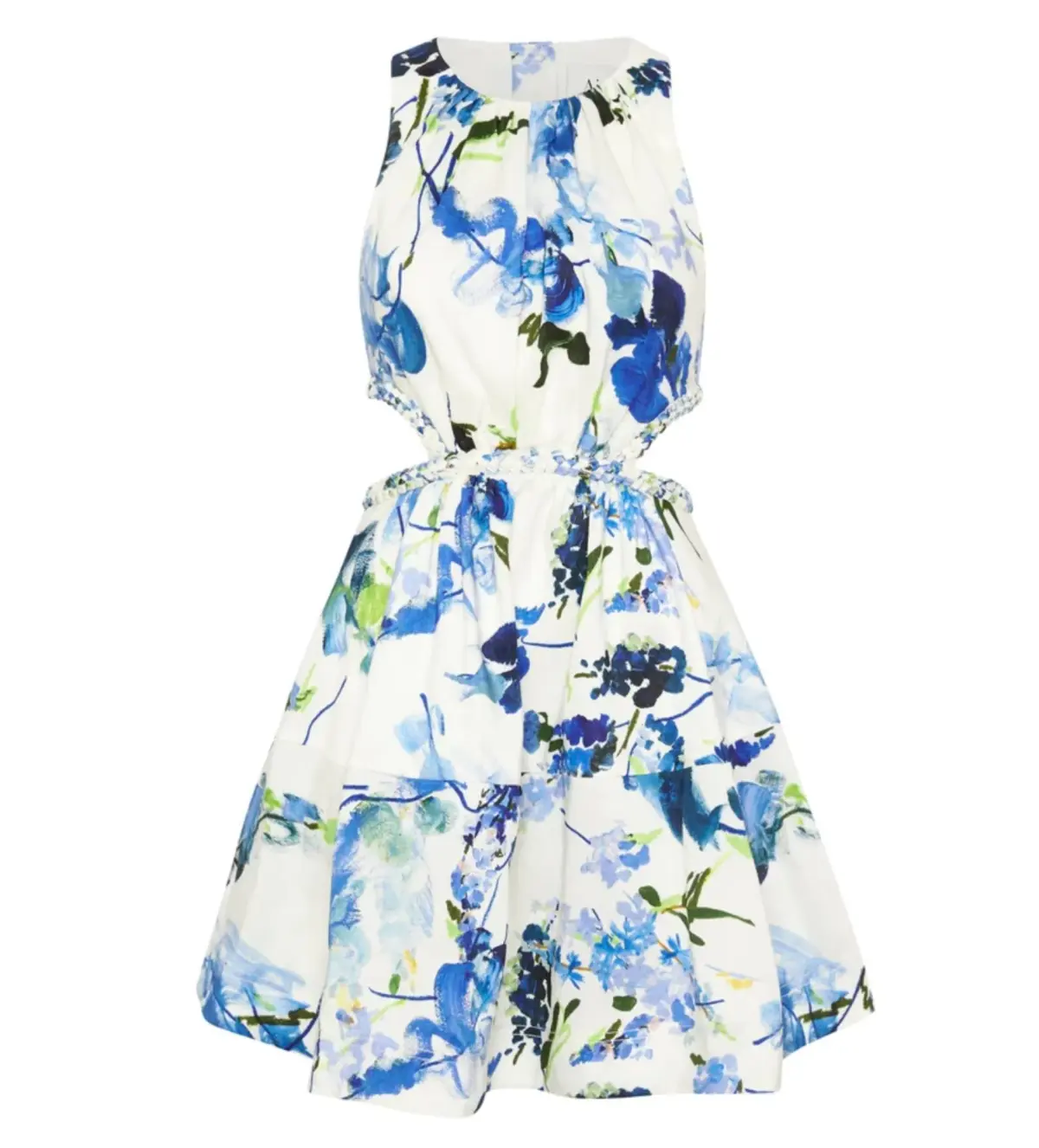 Aje Voyage Braided Cut Out Mini Dress Floral Print Size AU 12 - Image 7