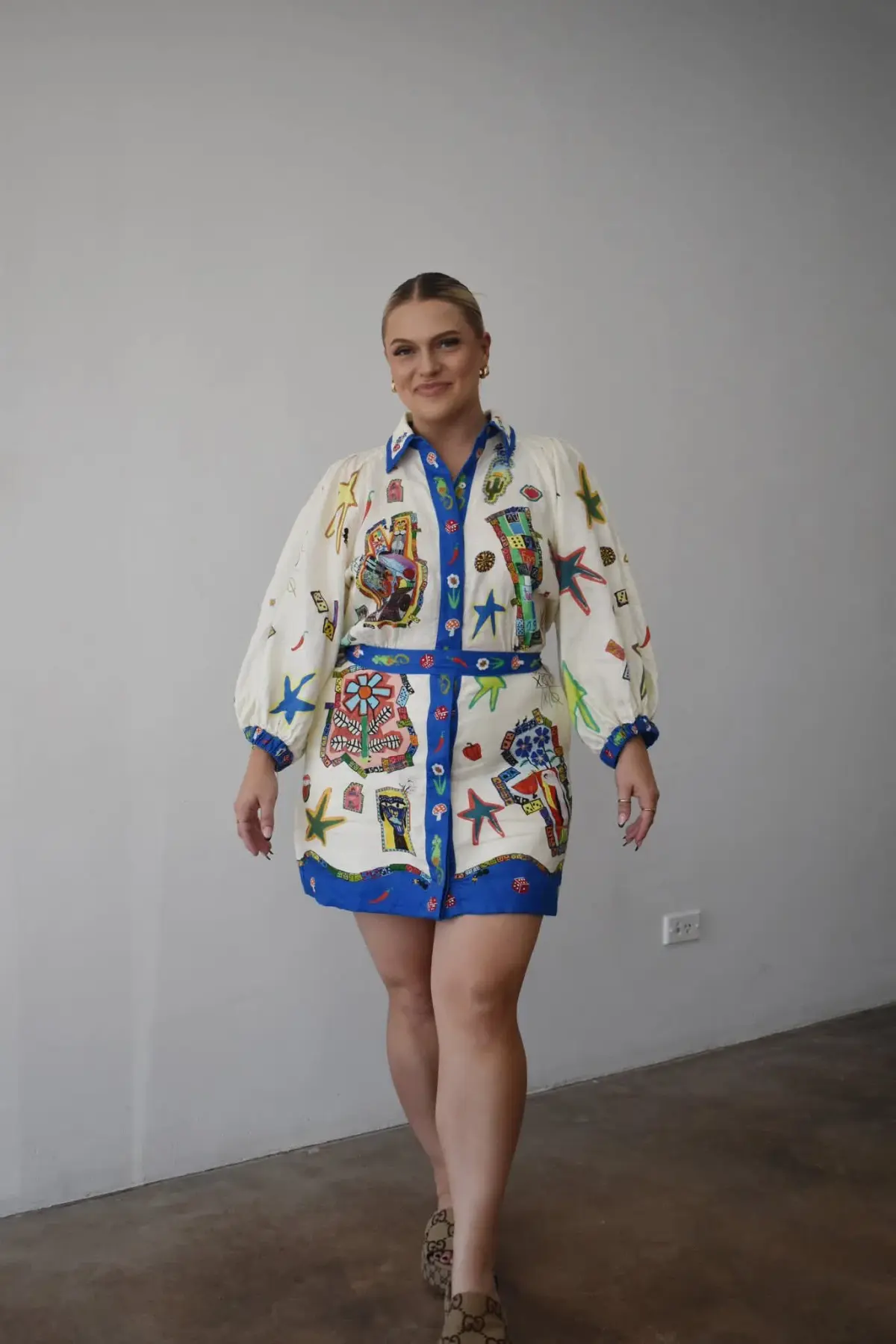Alemais Players Mini Dress In Multicolor Size AU 16 - Image 1