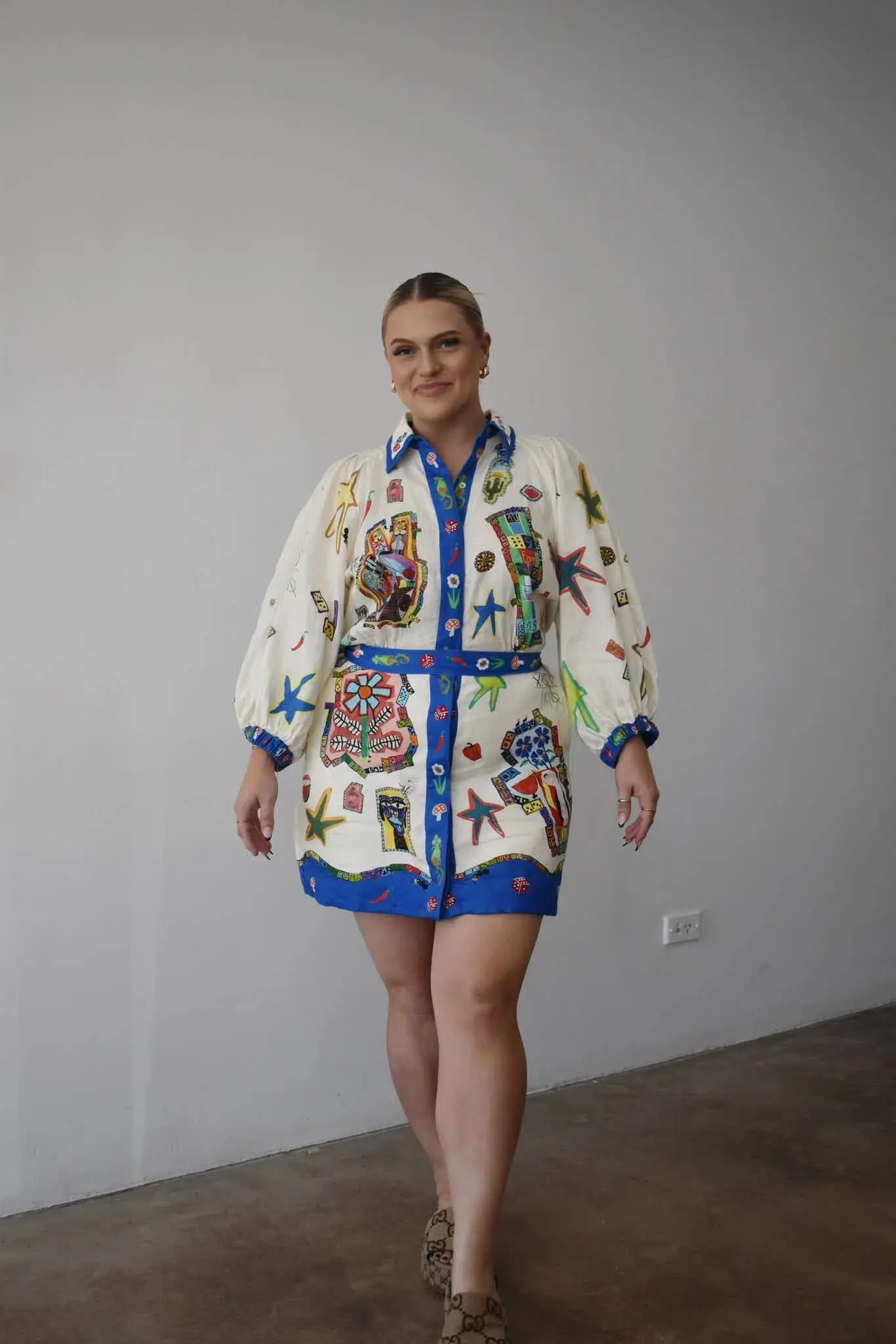 Alemais Players Mini Dress In Multicolor Size AU 16 - Image 1