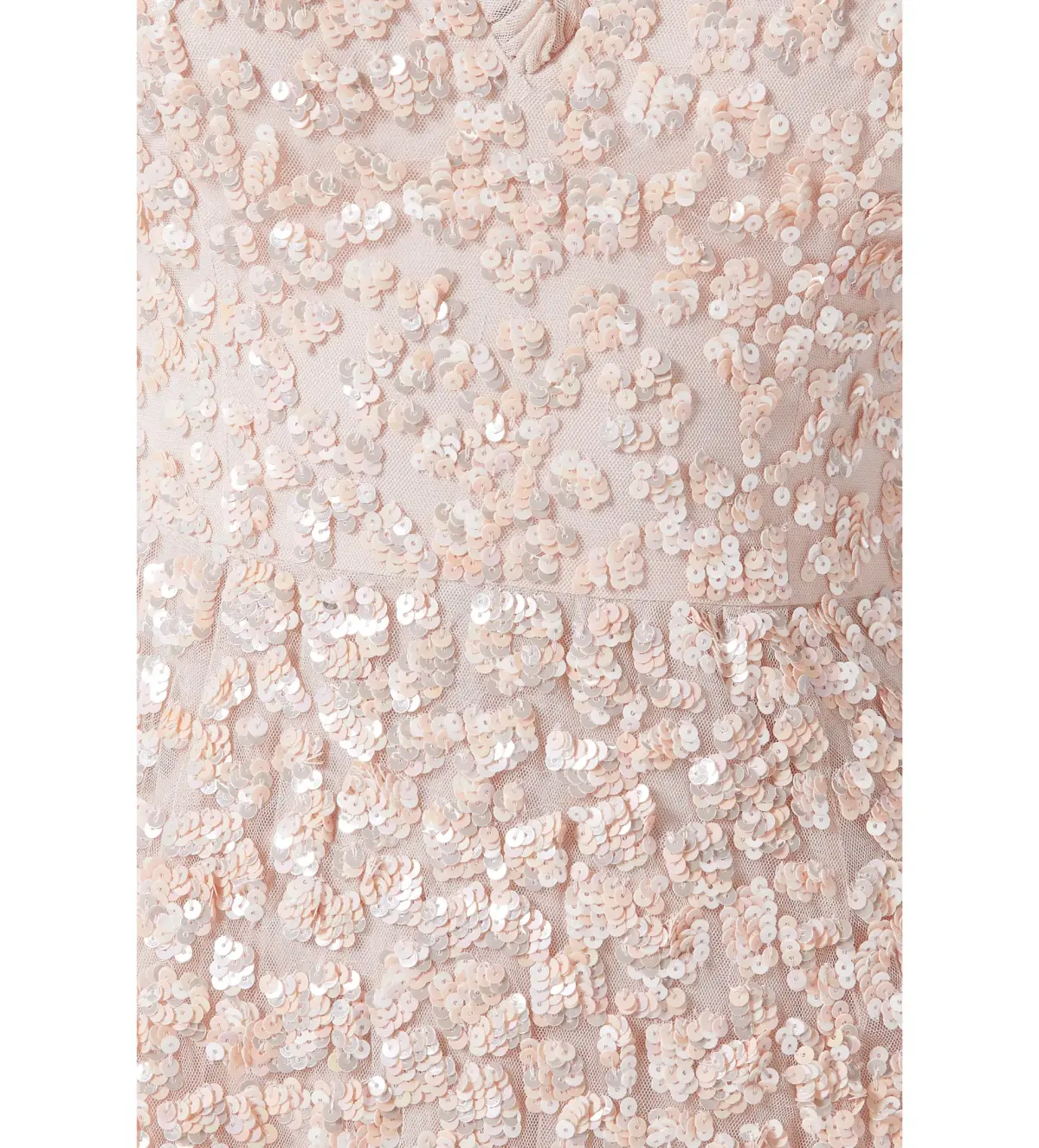Needle and Thread Amalie Sequin V-Neck Gown Pale Pink in Size 8 - Image 4