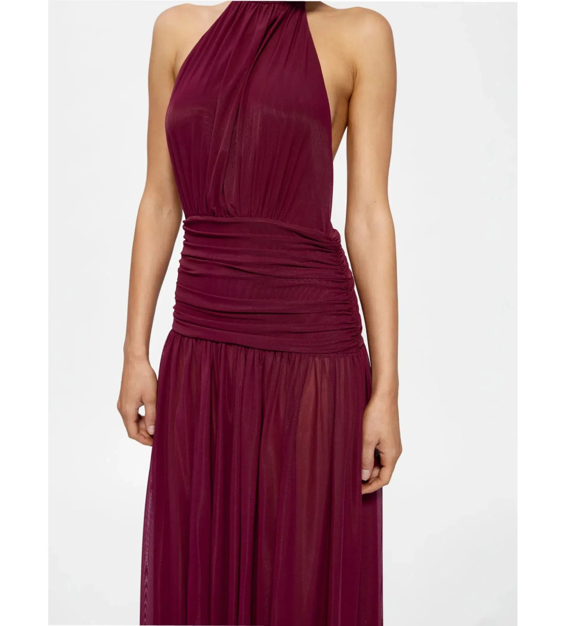 Effie Kats Verity Gown Burgundy Size S AU 8 - Image 6