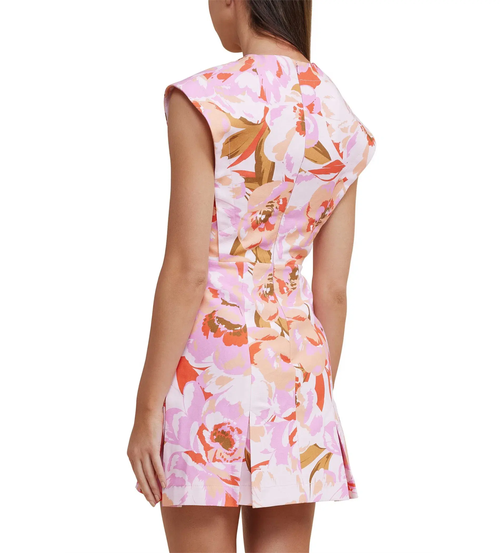 Acler Quincy Mini Dress in Peony Harvest Size AU 10 - Image 4