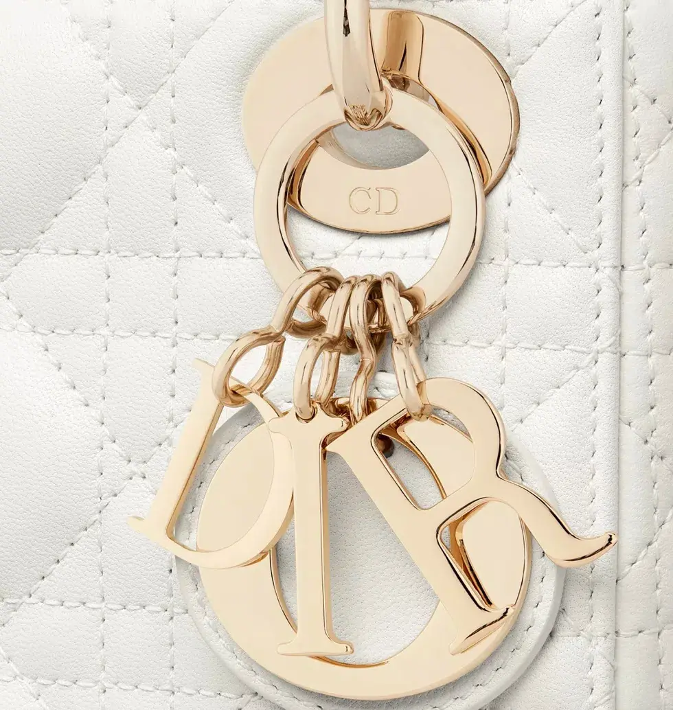 Dior Mini Lady Bag White for rent on The Volte - main image