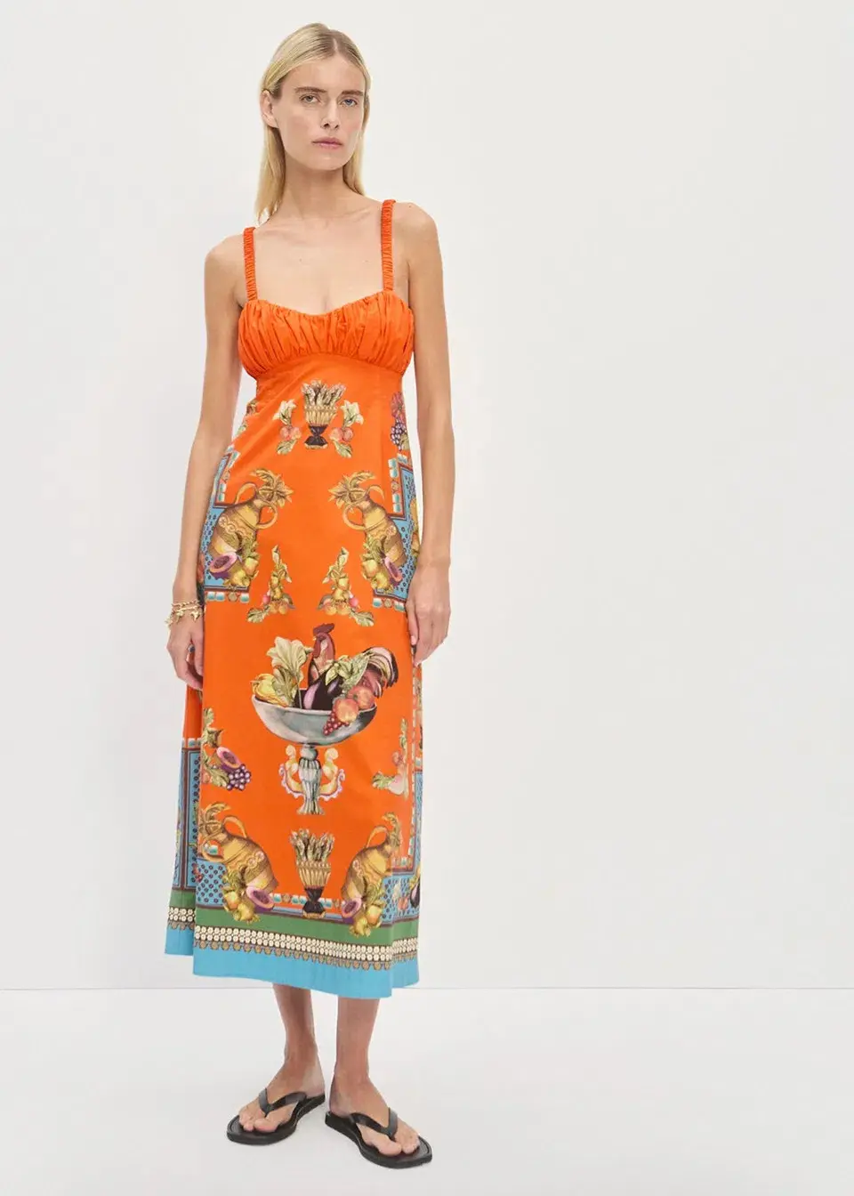 Alemais Rocco Orange Midi Size 6 - Image 1