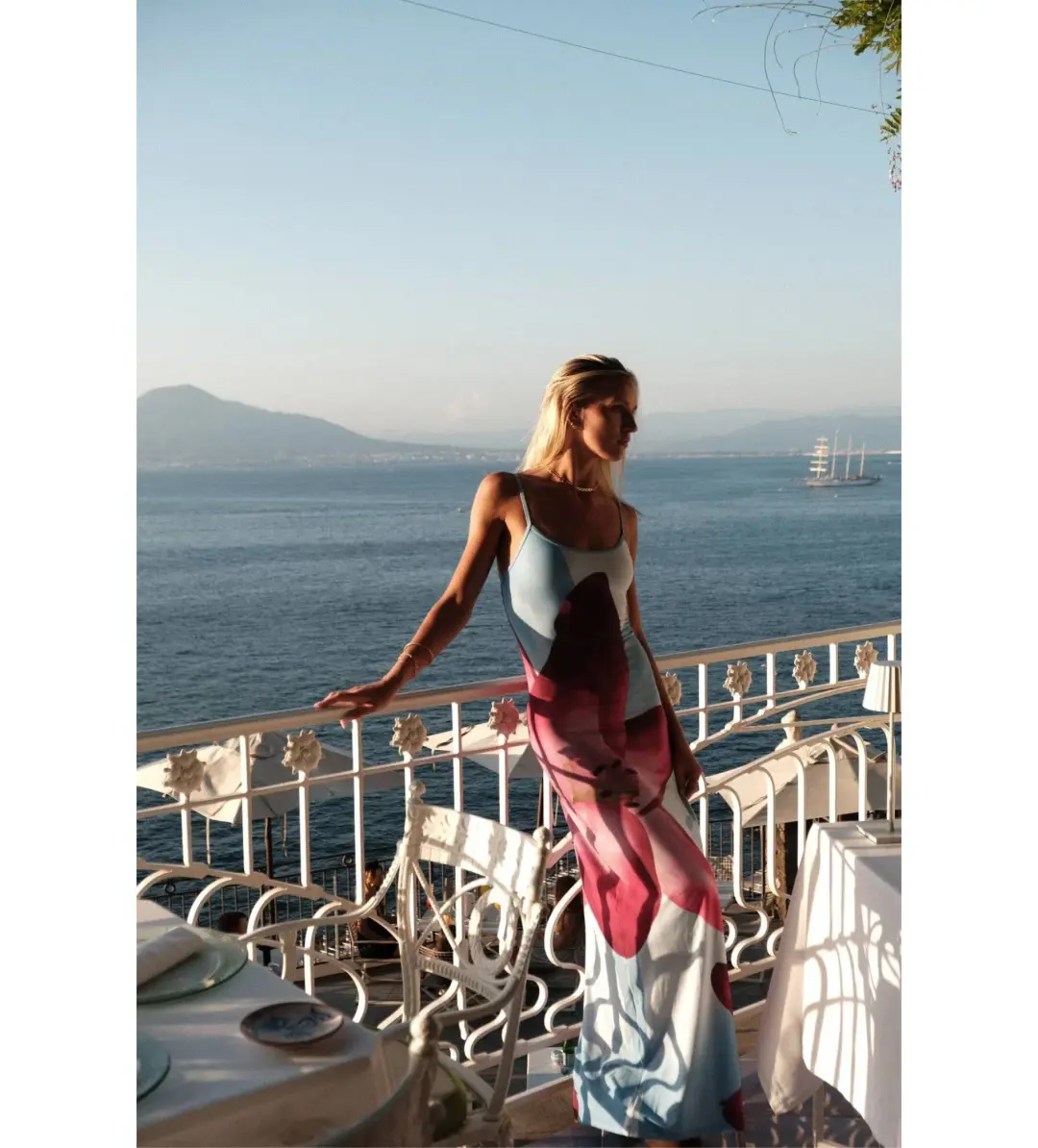 With Harper Lu Slip Maxi Dress Sky Lily Floral Size L AU 12 for rent on The Volte - main image