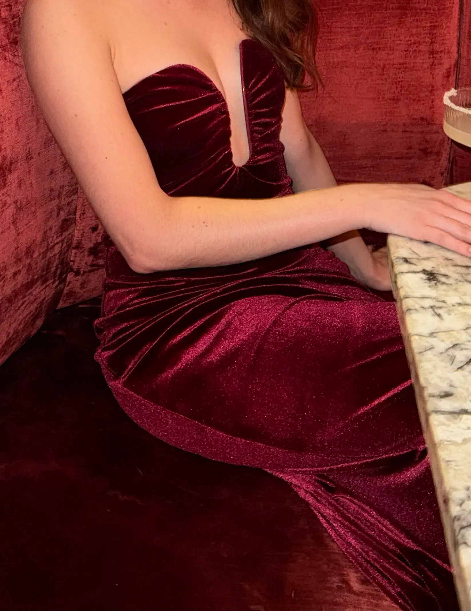 ASTR the Label Arista Midi Dress Wine Size 6/XS - Image 3