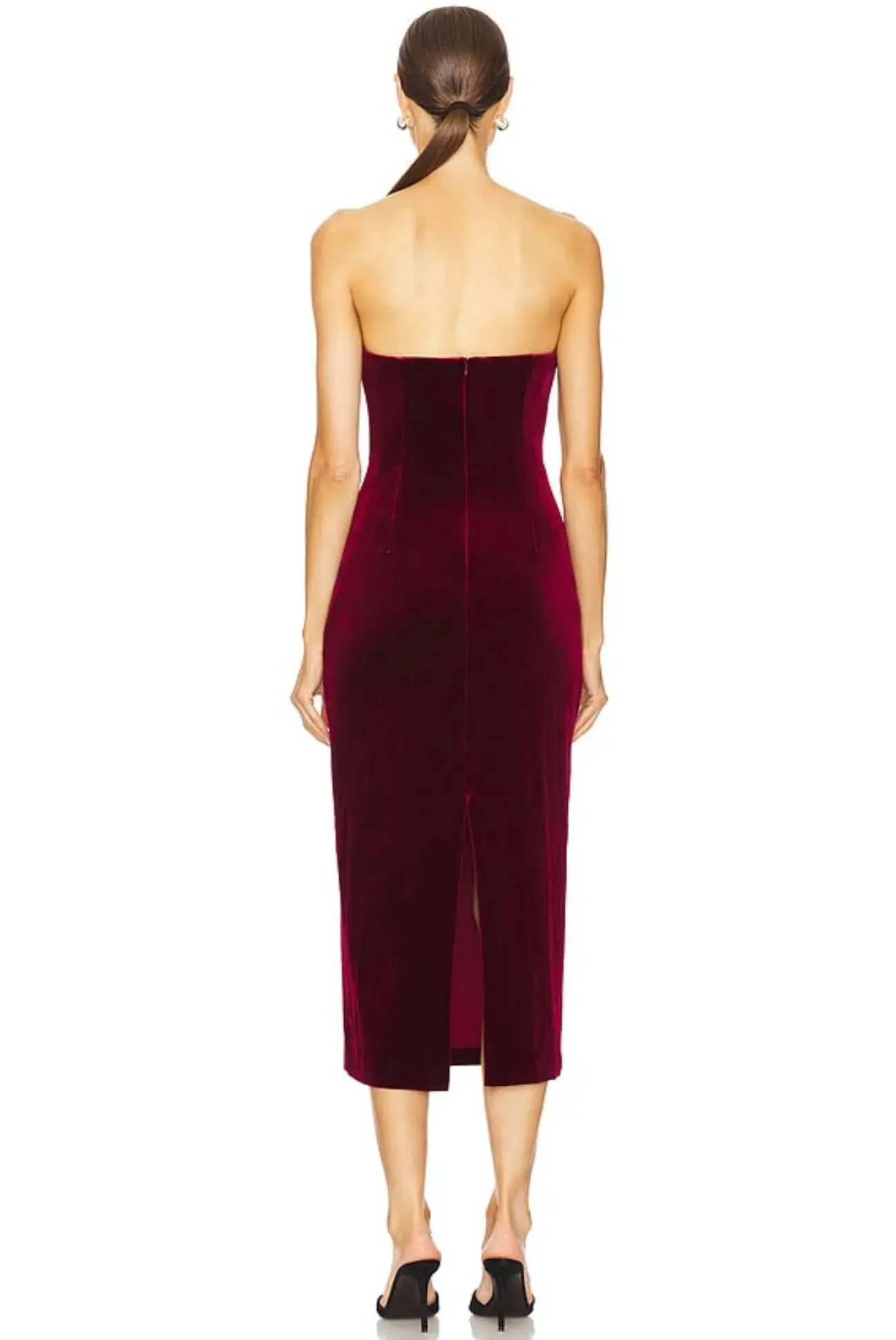 ASTR the Label Arista Midi Dress Wine Size 6/XS - Image 2