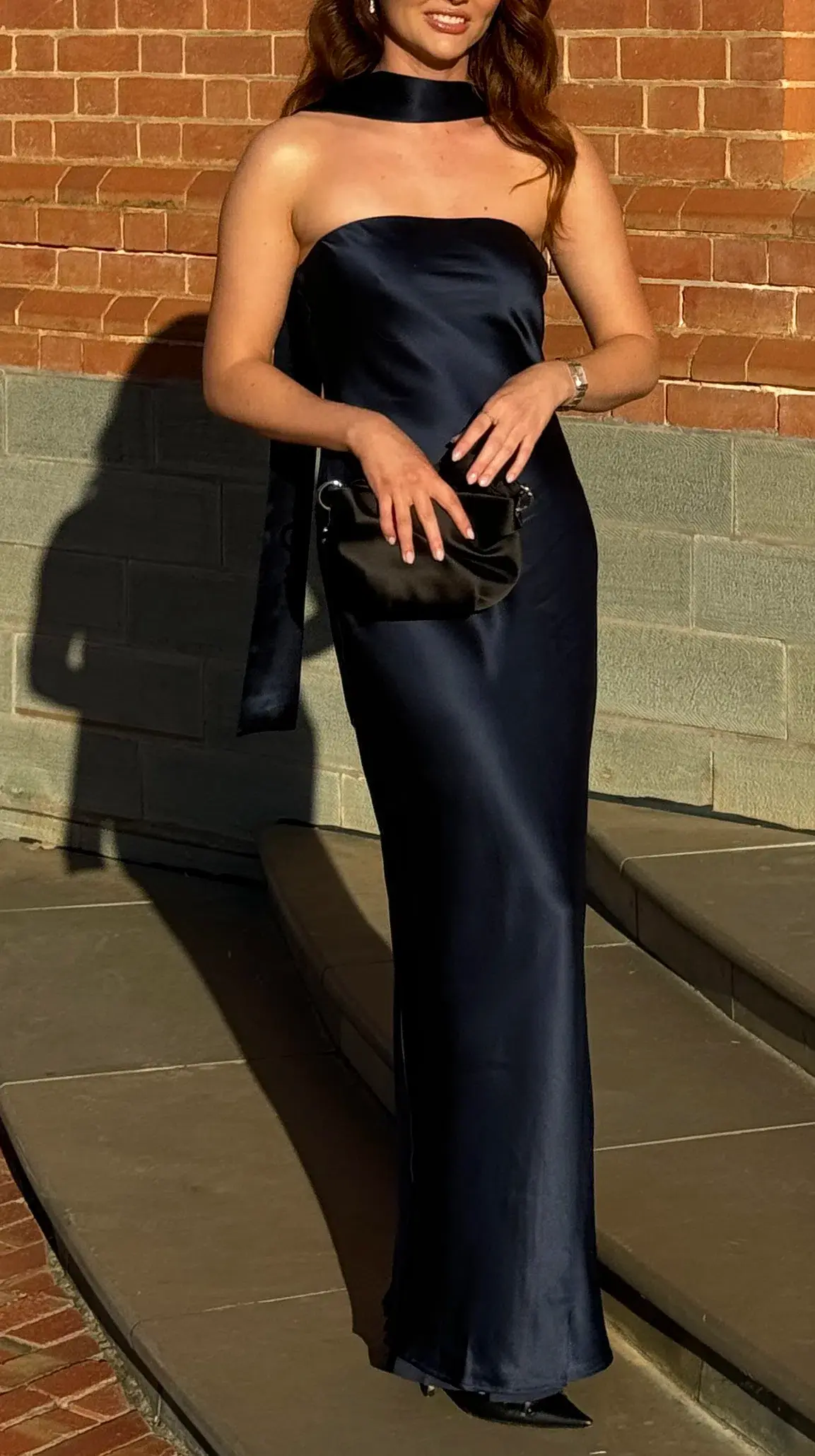 Reformation Oren Dress Maxi Navy Size AU 8 - Image 1