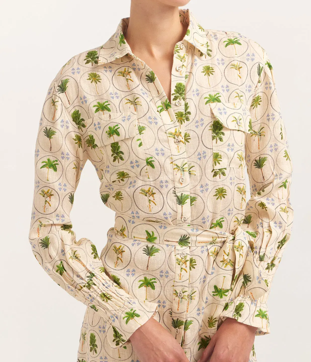 Palm Noosa Marigold Dress Tropical Palm Size 10 - Image 2