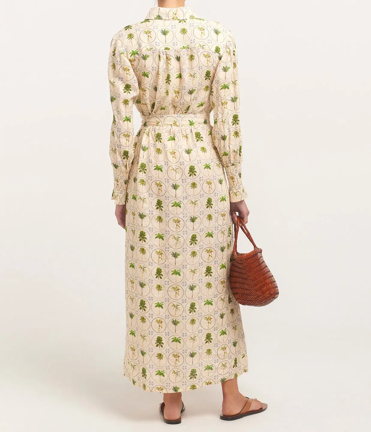 Palm Noosa Marigold Dress Tropical Palm Size 10 - Image 3