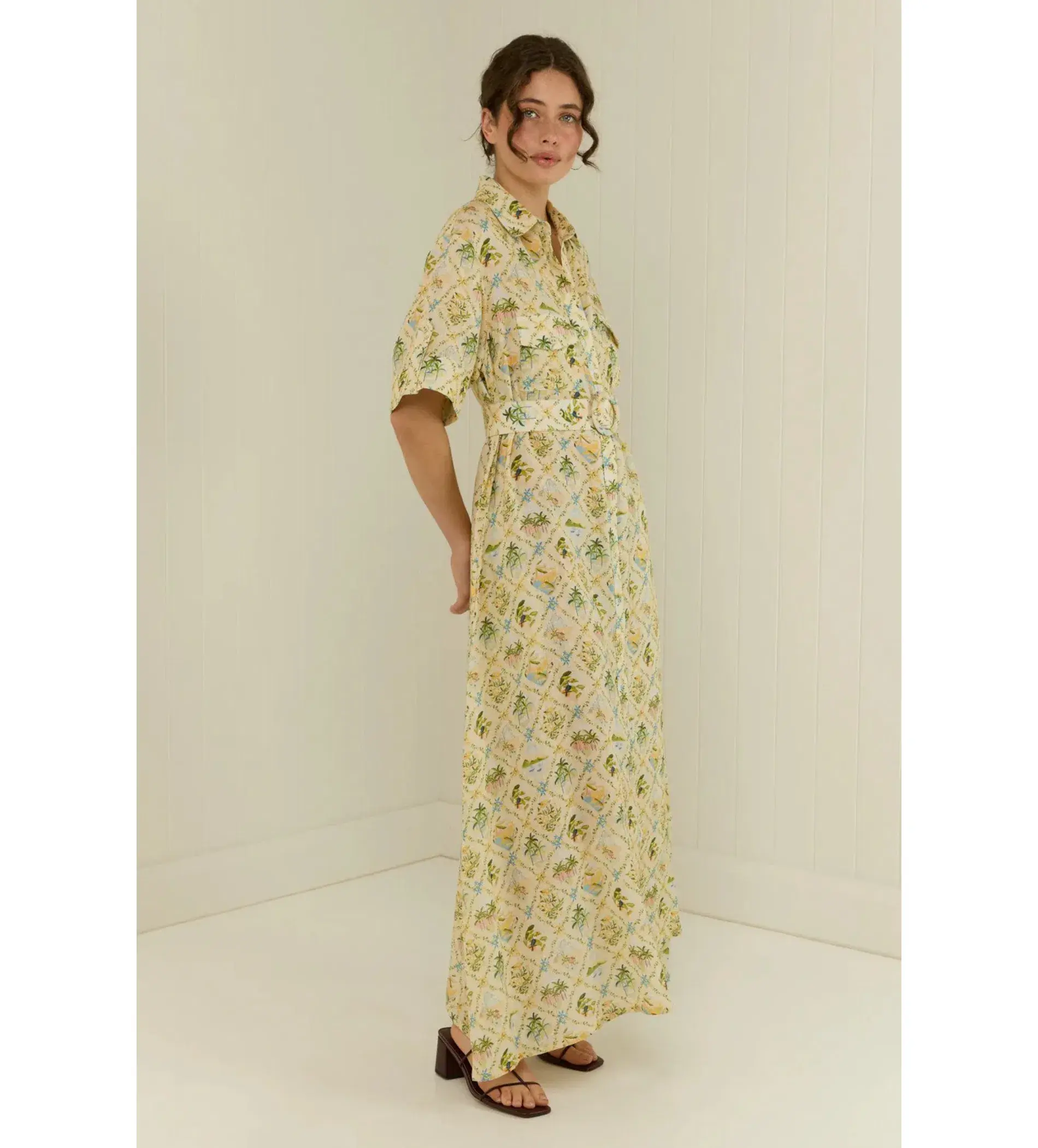 Palm Noosa Memento Maxi Dress Honolulu Size AU 10 - Image 3