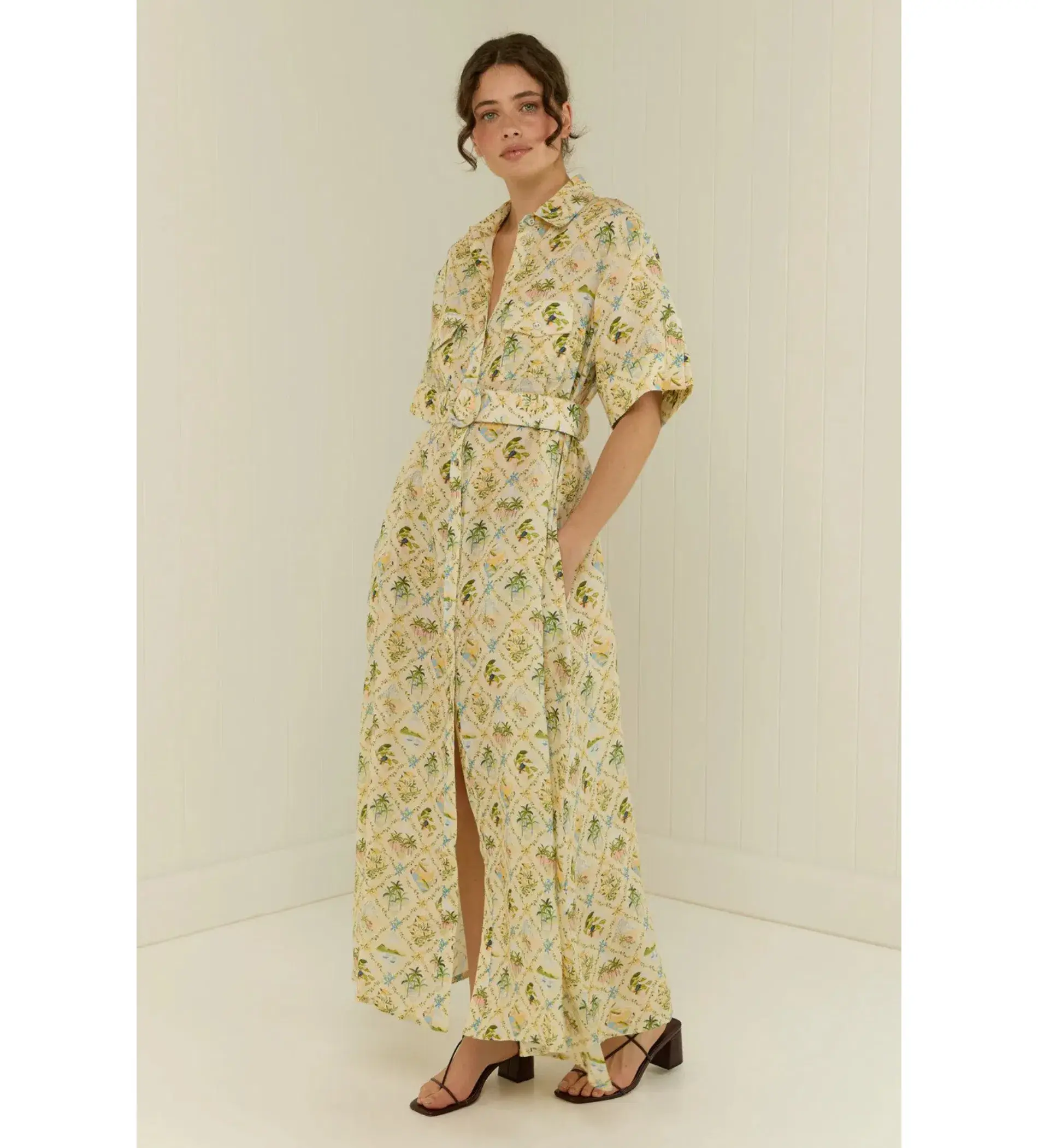 Palm Noosa Memento Maxi Dress Honolulu Size AU 10 - Image 2