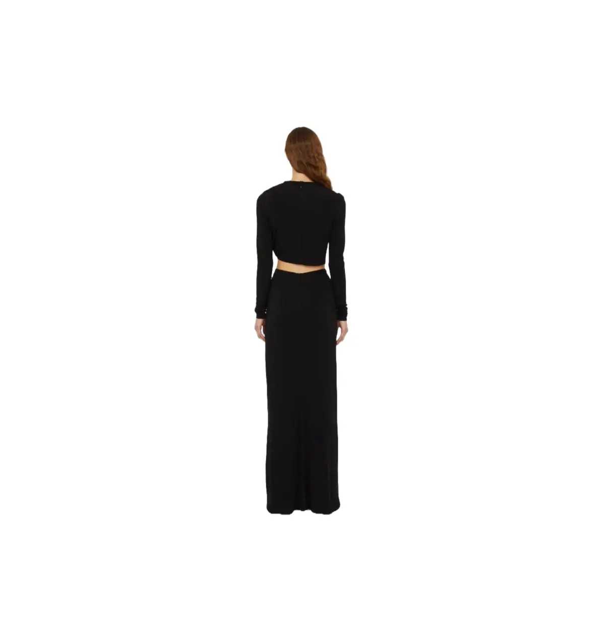 Christopher Esber Bezel Quartz Ruched Skirt Black Size 8 - Image 3