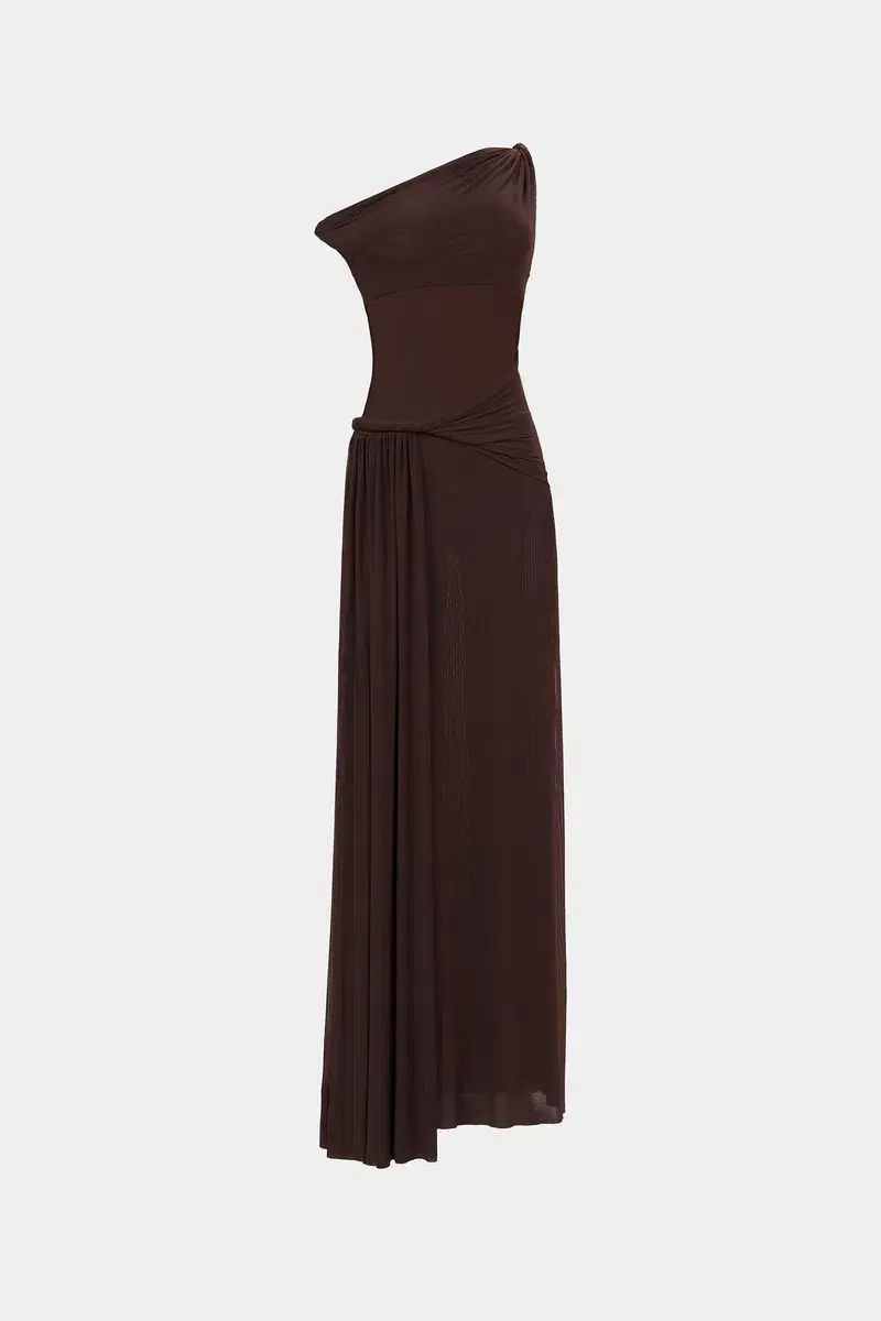 Misha Sisal Maxi Dress Espresso Size 10 - Image 5