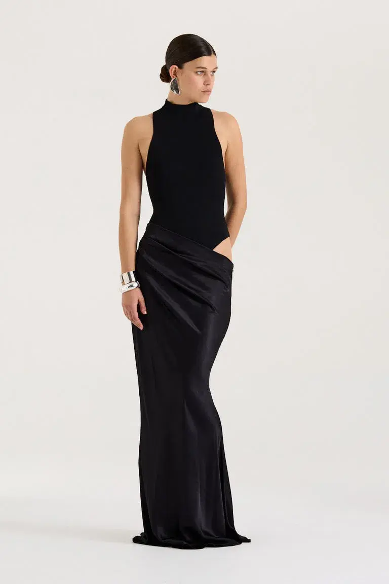 Henne Soraia Maxi Dress Black Size 4 for rent on The Volte - main image