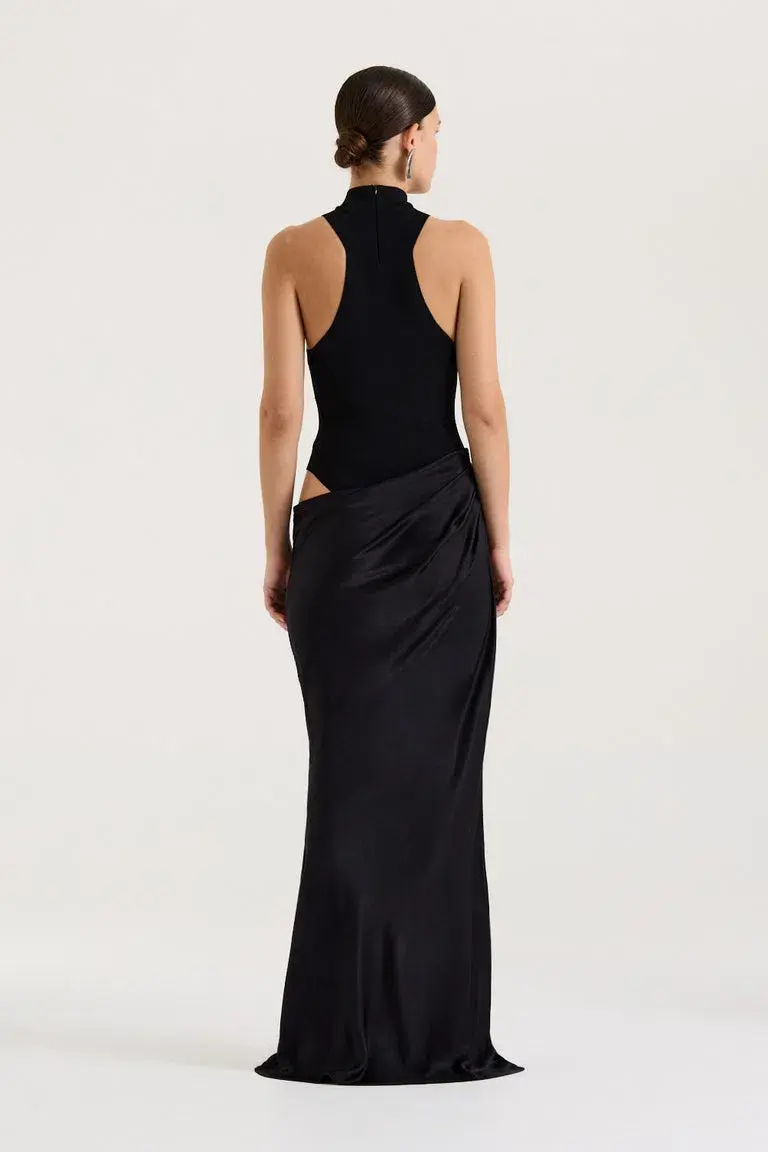 Henne Soraia Maxi Dress Black Size 4 - Image 2