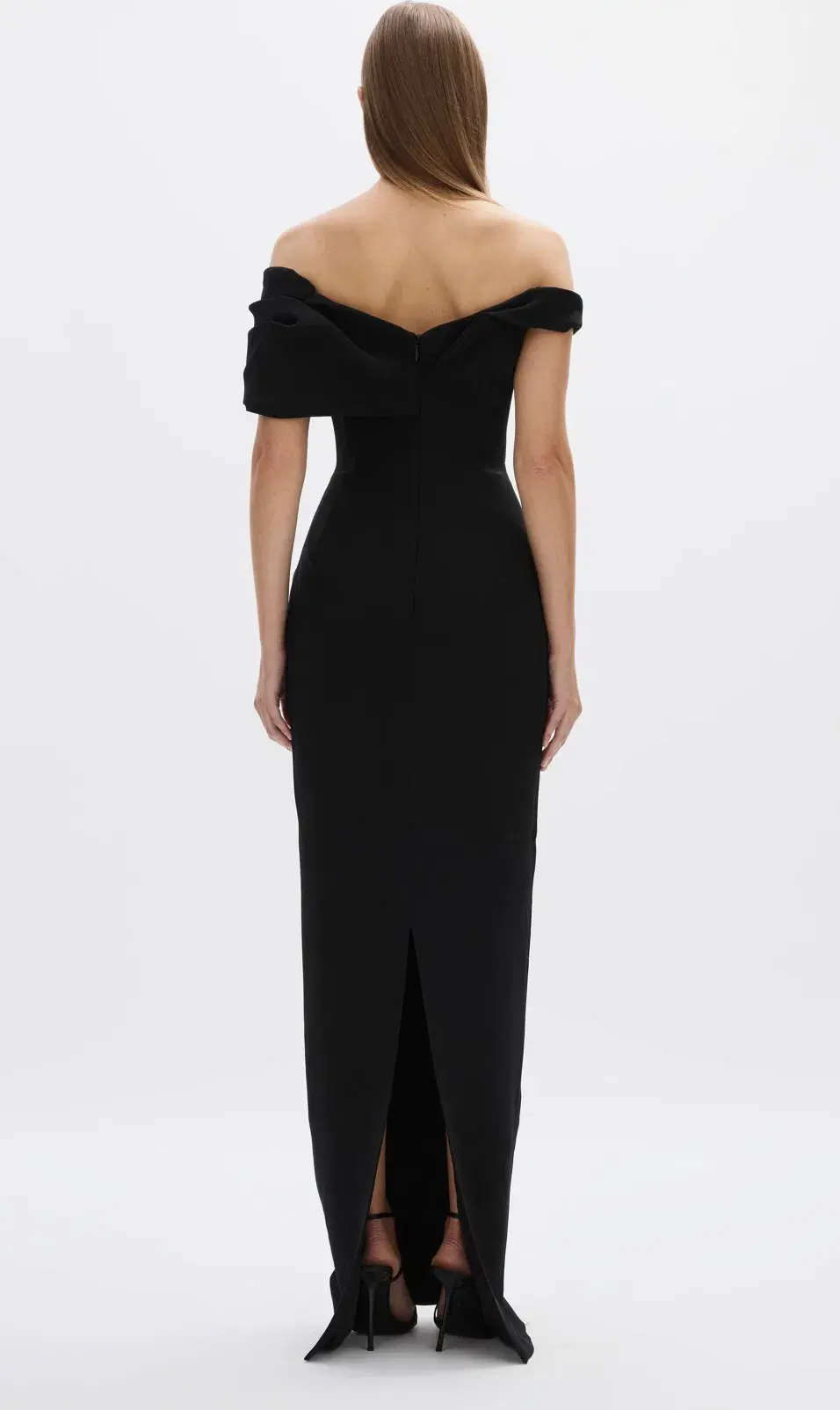 Rachael Gilbert Mattie Full Length Gown Black Size 8 - Image 3