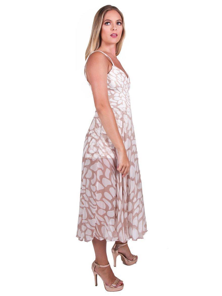 Kookai Kendra Midi Dress Sheer Print Size 34 / AU 6 - Image 2