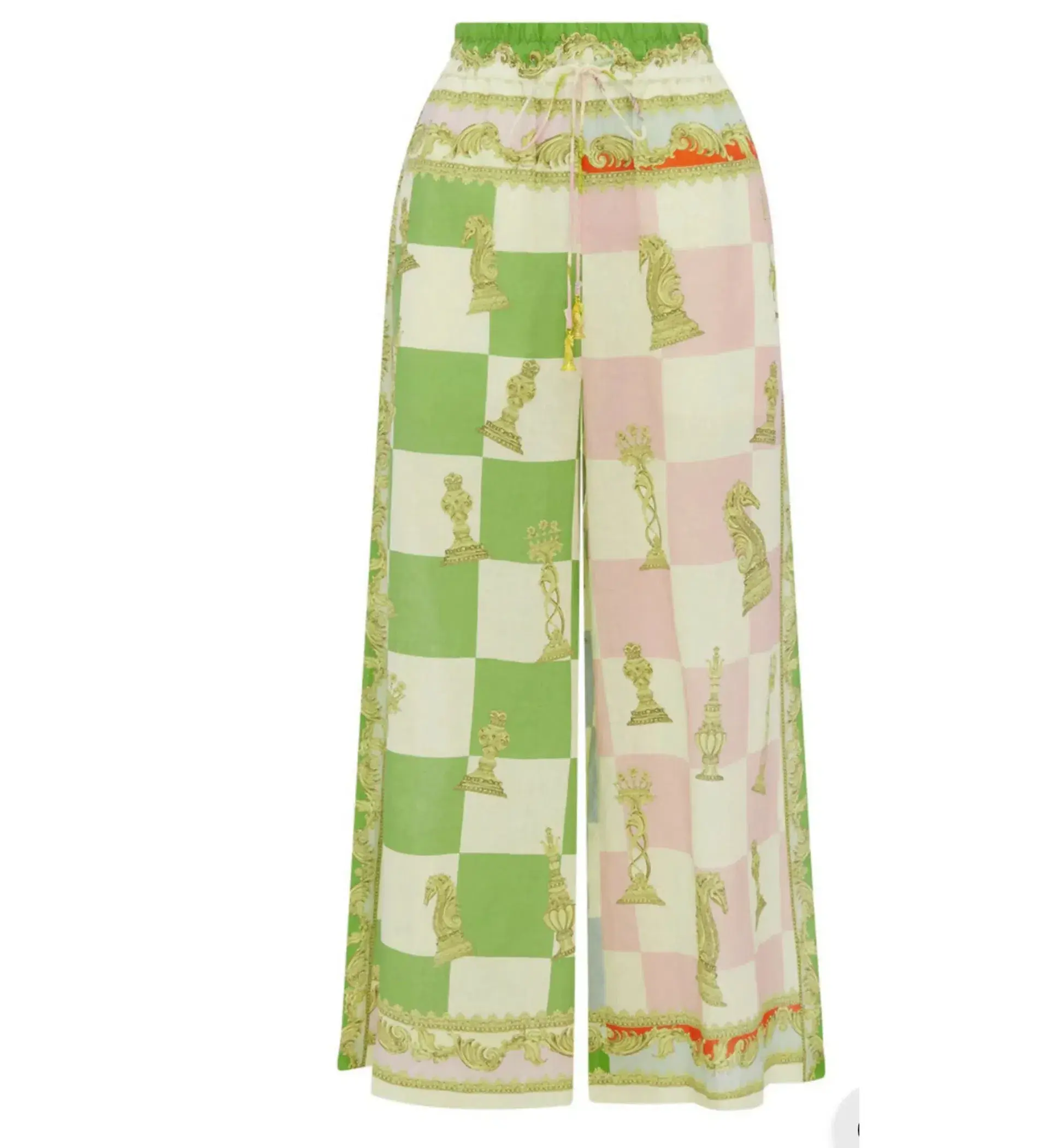 Alemais Checkmate Linen Top & Pants Set Print Size 10 - Image 7