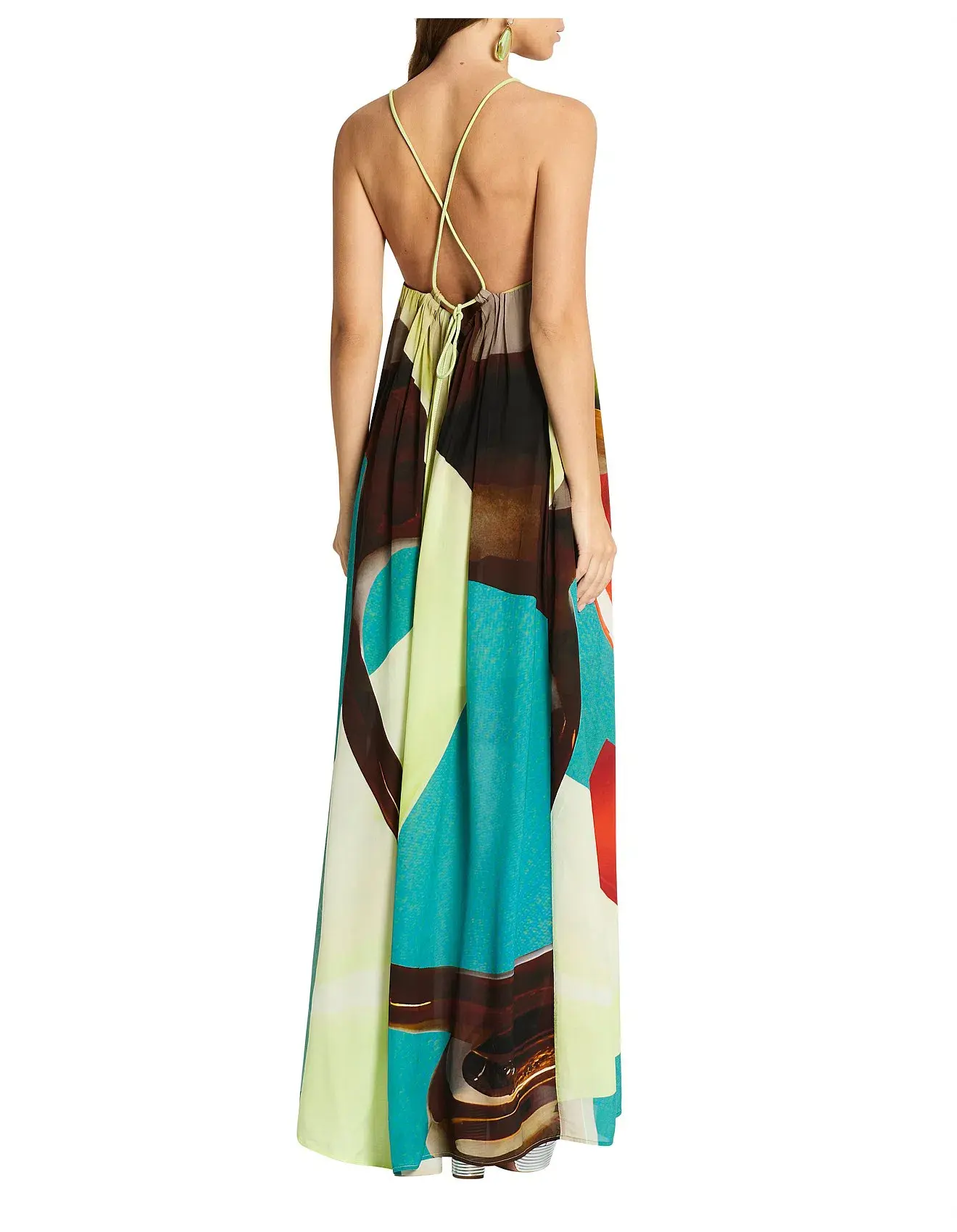 Sass & Bide Dissimulation Maxi Dress Multi Print Size 8 - Image 2