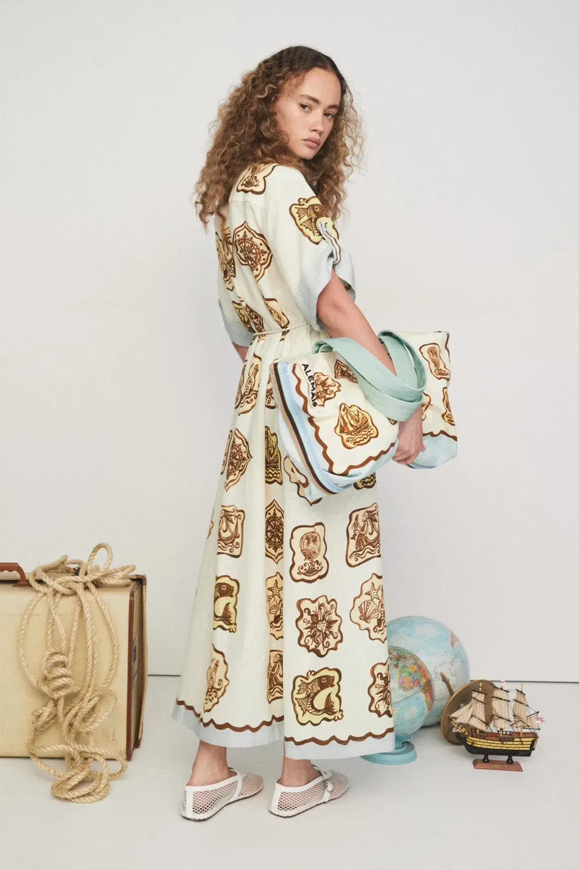 Alemais Relic Shirt Dress Multi Size 12 - Image 3