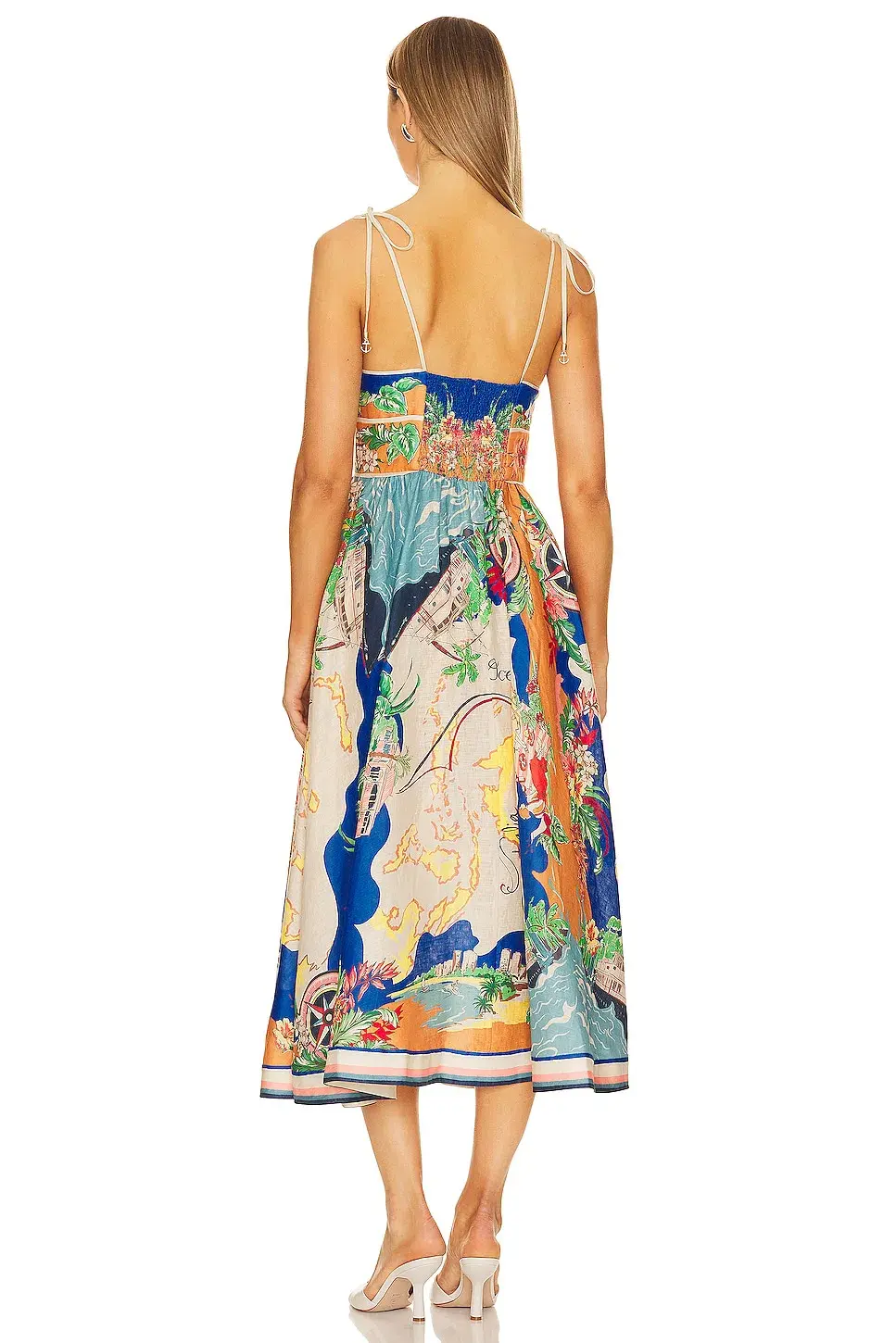 Zimmermann Alight Picnic Midi Dress Multi Print Size 3 / AU 14 - Image 2
