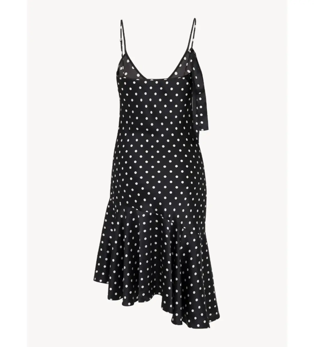 Realisation Par The Cassidy Dress in Black Polka Dot Print Size S / AU 8 for rent on The Volte - main image