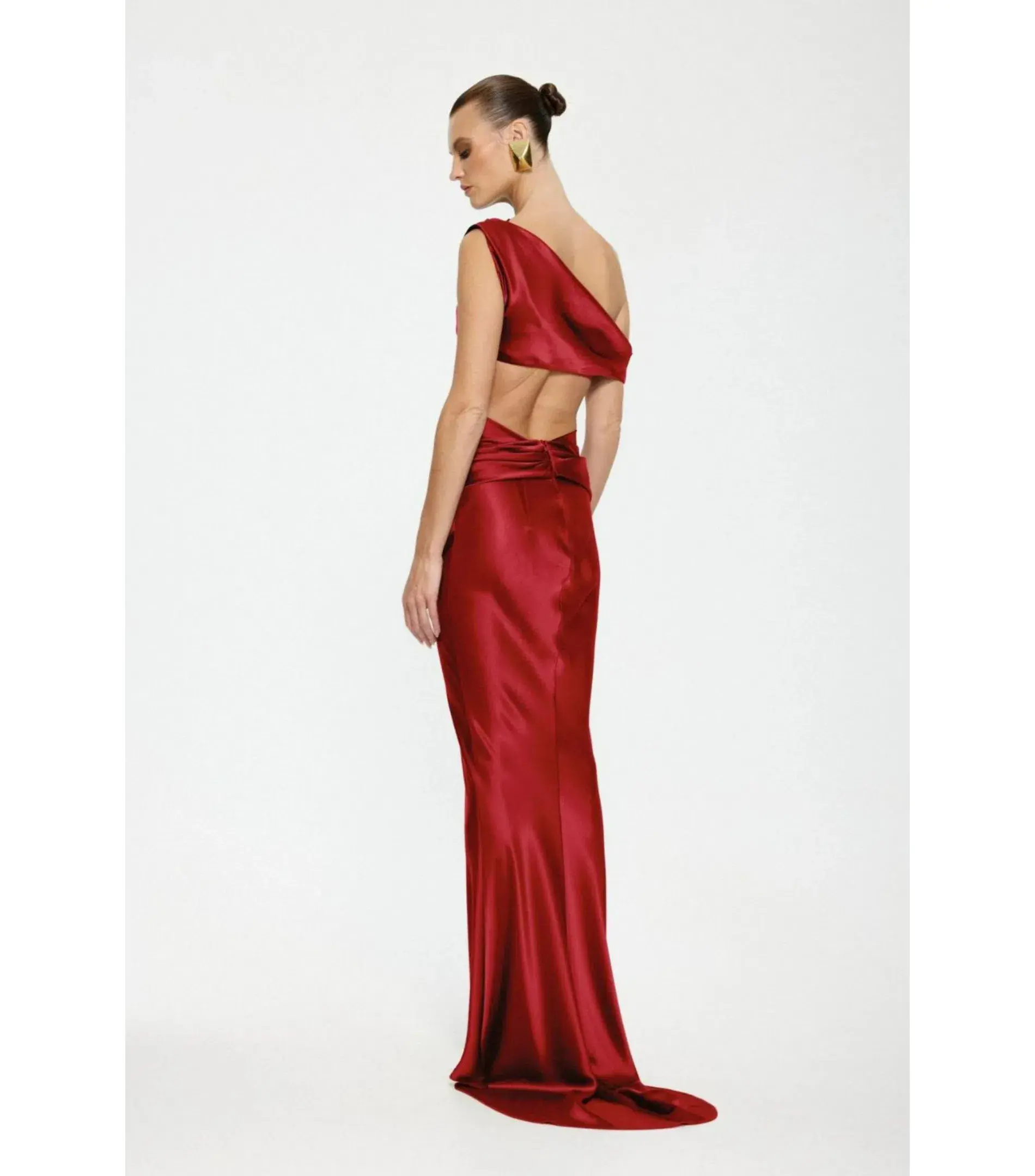 Effie Kats Perez Top and Maxi Skirt Set Runway Red Size AU 10 - Image 2