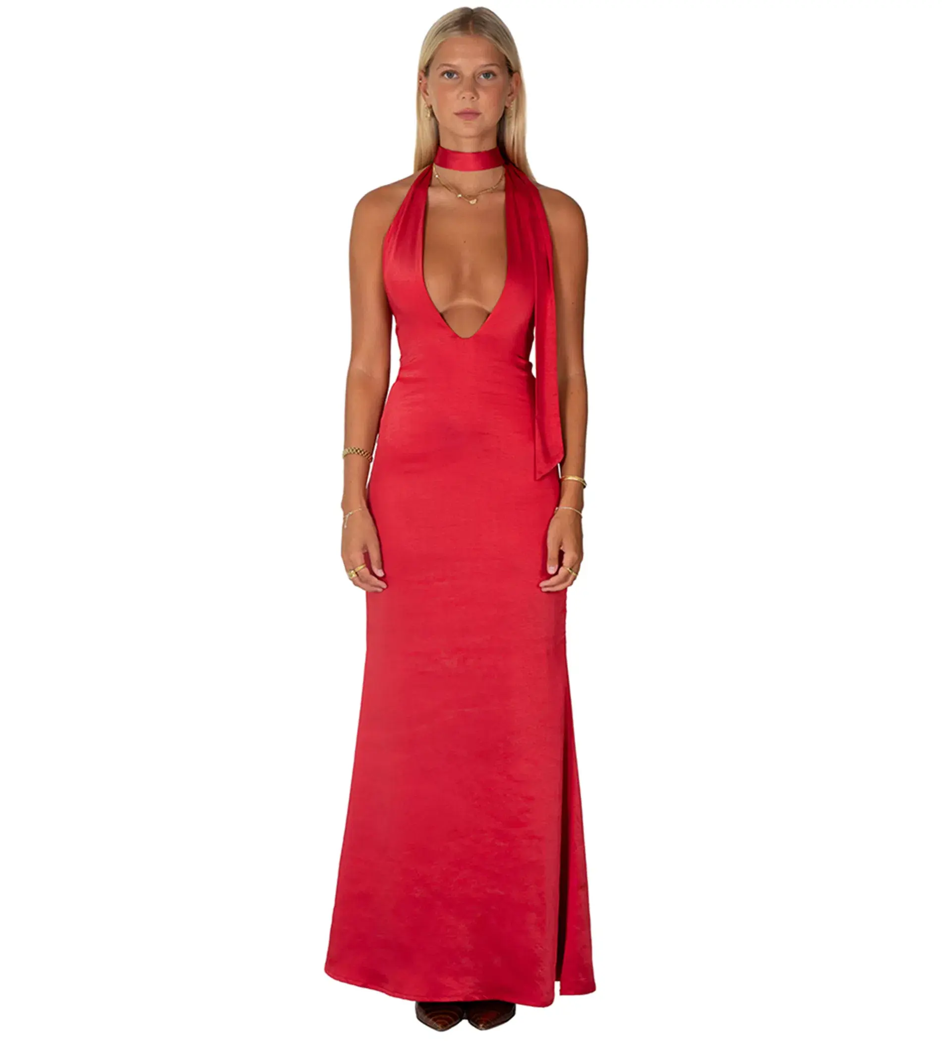 I am Delilah Margot Maxi Dress Cherry Size 10 - Image 1