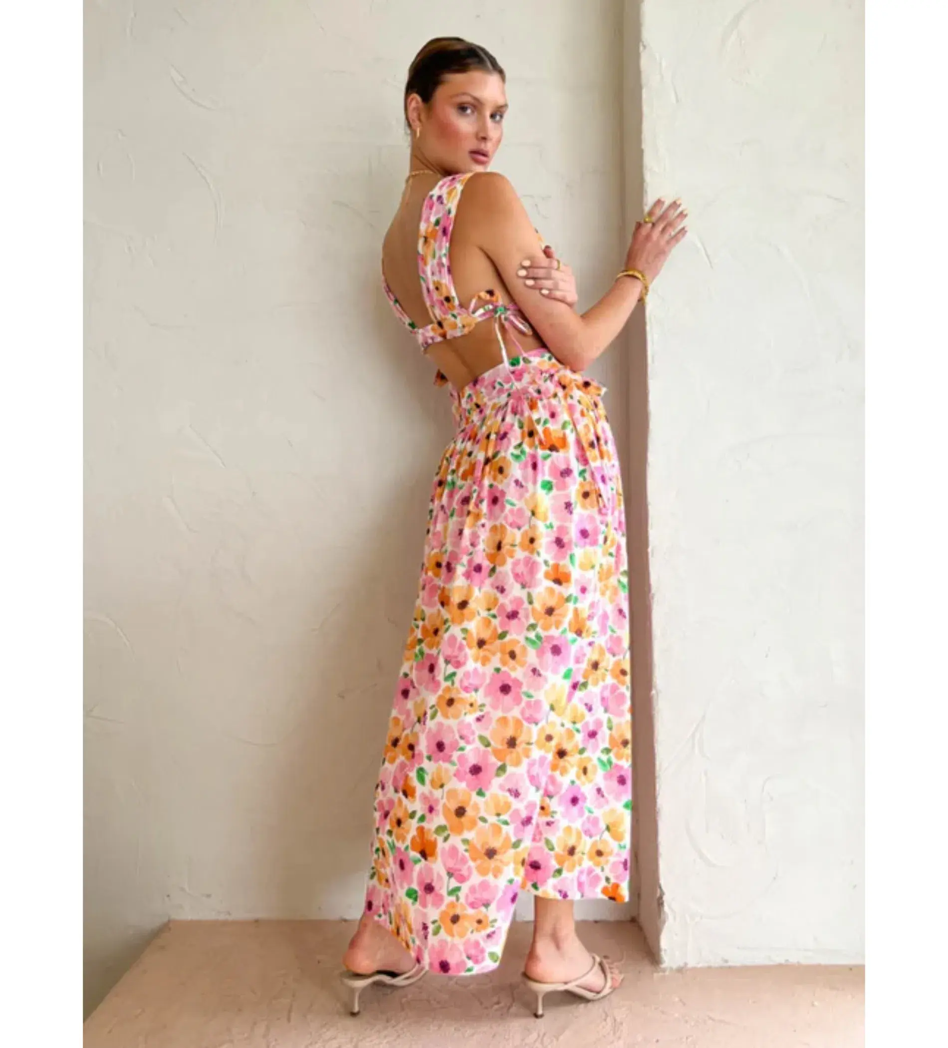 Ownley Benedict Top and Midi Skirt in Posey Print Size 10 - Image 2
