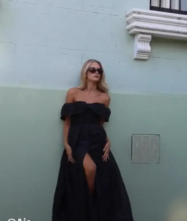 AJE CORDELIA CORSETED MAXI DRESS BLACK SIZE 14 - Image 2