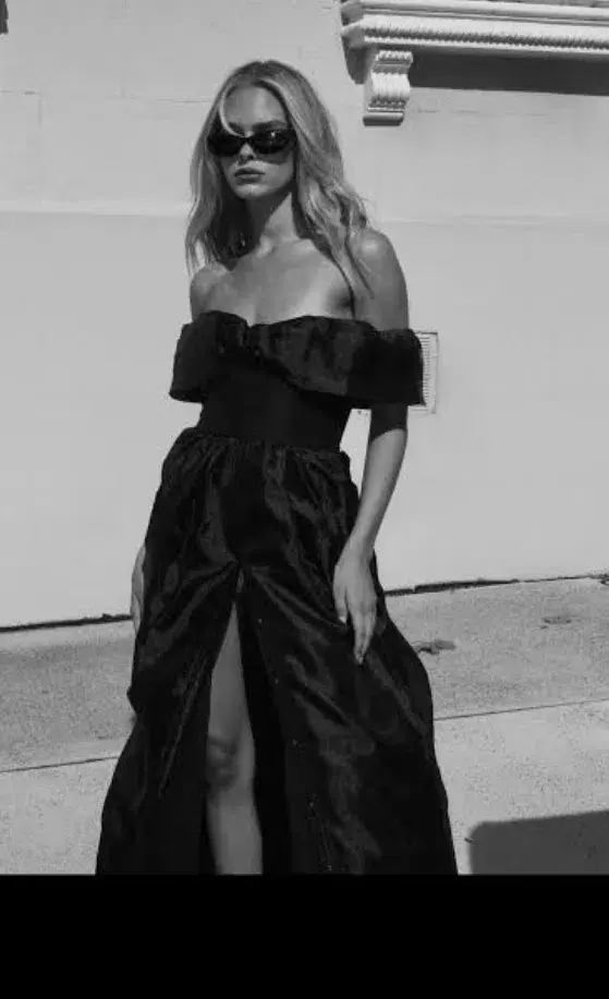 AJE CORDELIA CORSETED MAXI DRESS BLACK SIZE 14 - Image 3