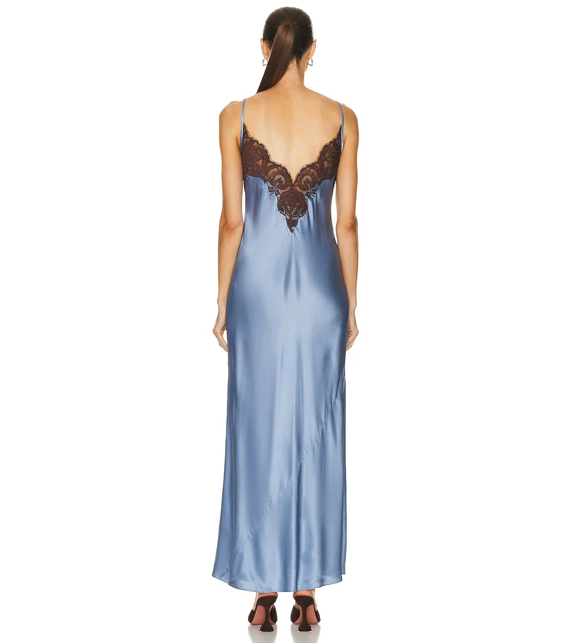 Sir the Label Danseurs Lace Slip Maxi Dress Bleue Size 0 AU 6 - Image 3