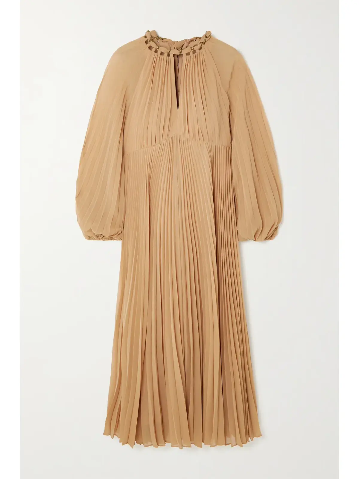 Zimmermann Sunray Pleated Midi Dress Biscuit Size AU 14 - Image 5