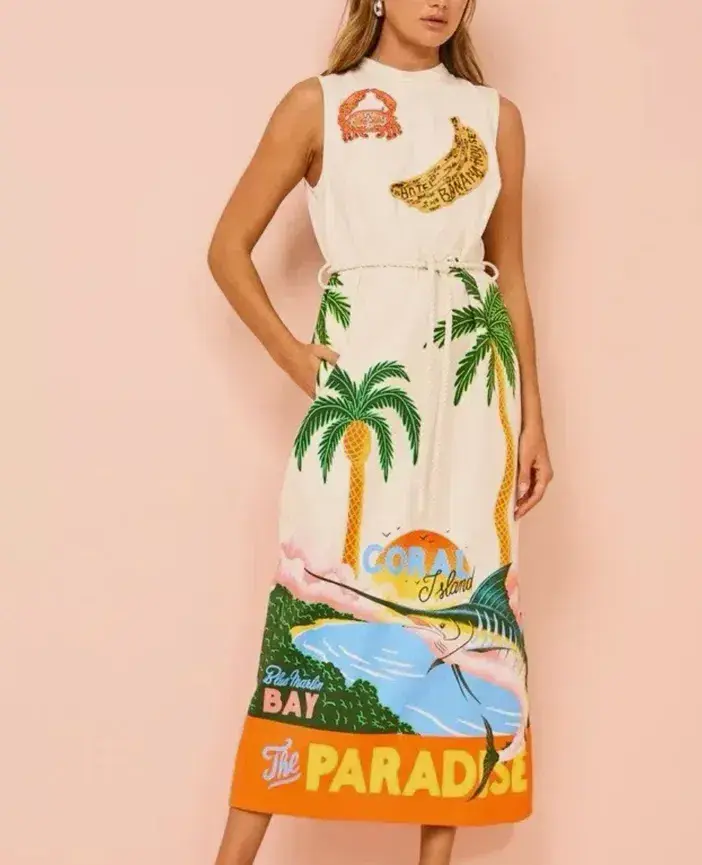 Alemais Samaki Midi Maxi Dress Size 14 - Image 6