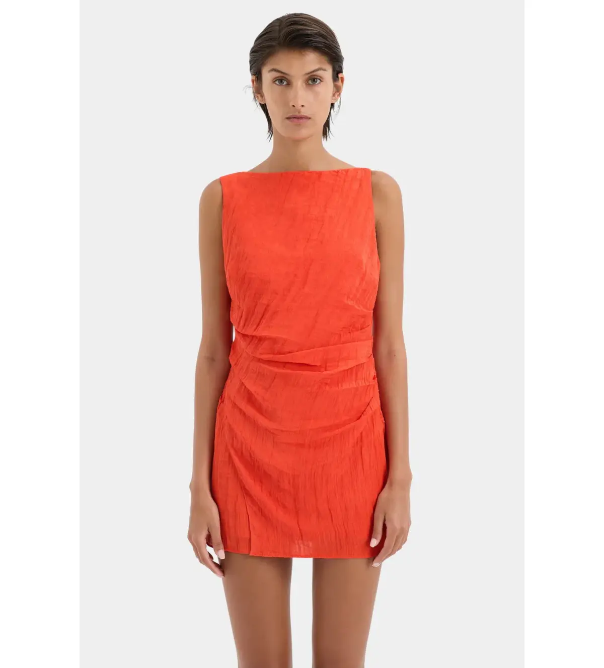 Sir the Label Ligera Mini Dress Tangerine Size 2 AU 10 - Image 5