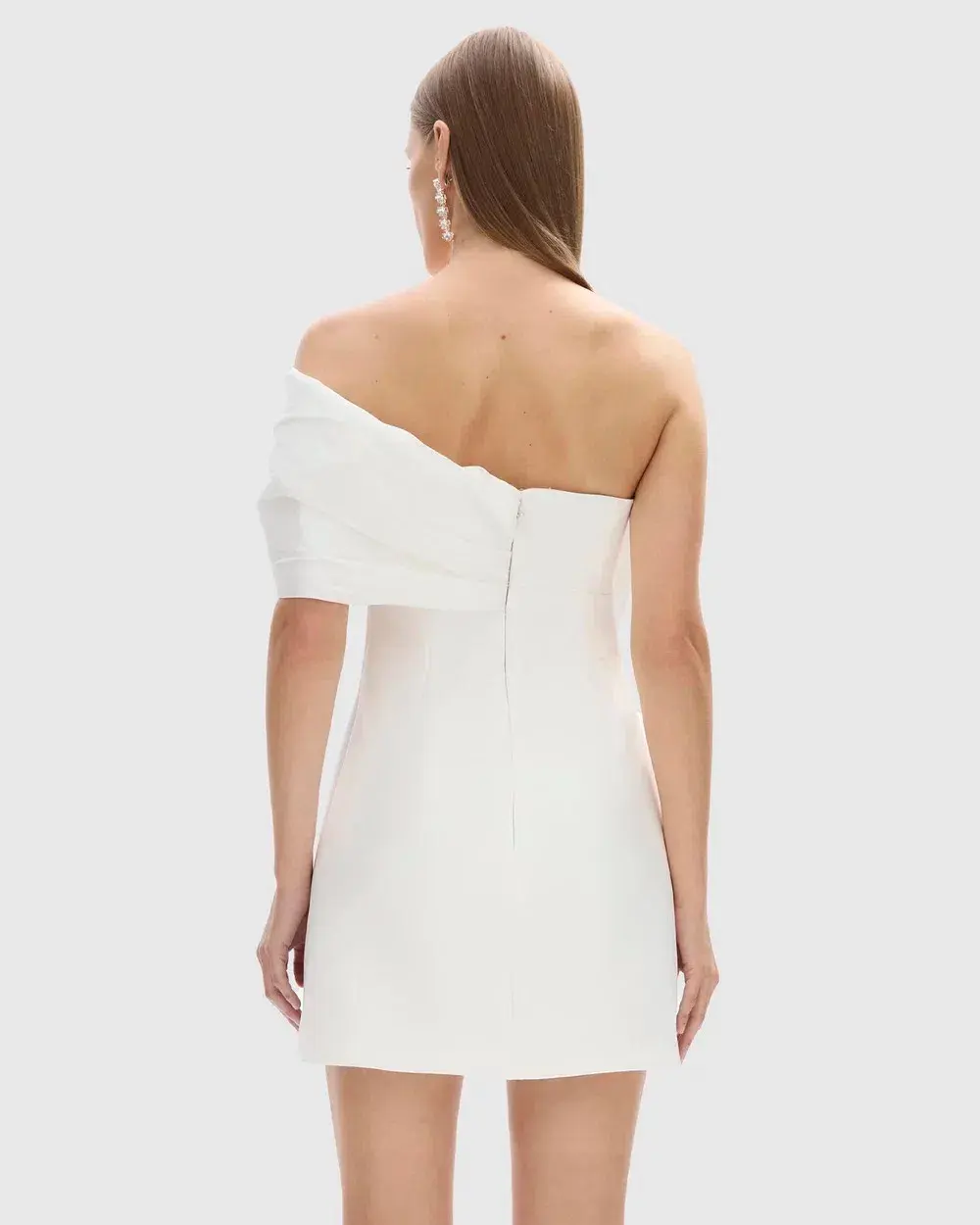 Rachel Gilbert Kace Mini Dress White Size AU 10 - Image 3