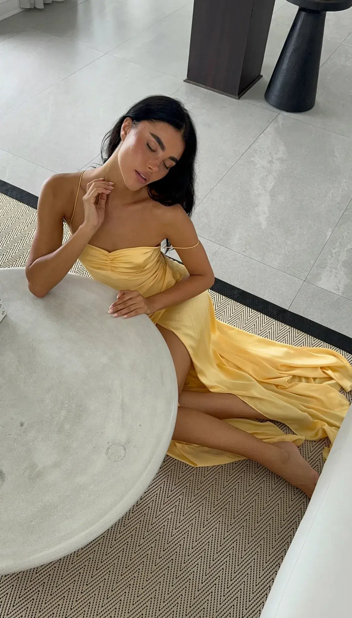 HNTR the Label Gaia Gown Golden Sun Size 8 - Image 4