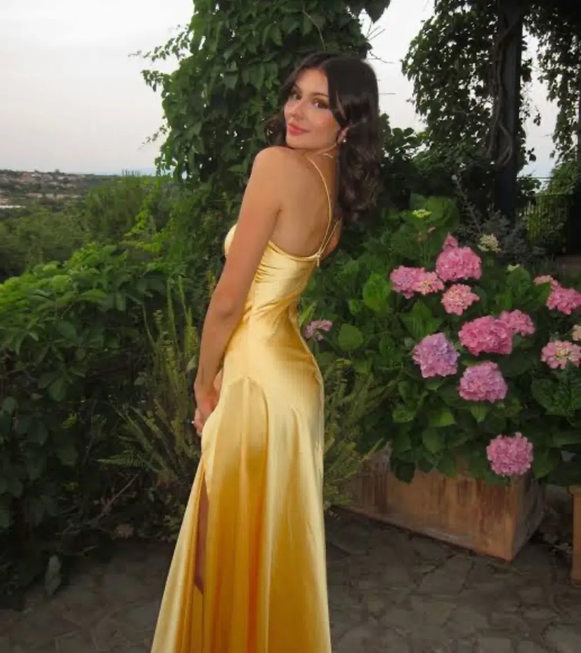 HNTR the Label Gaia Gown Golden Sun Size 8 - Image 3