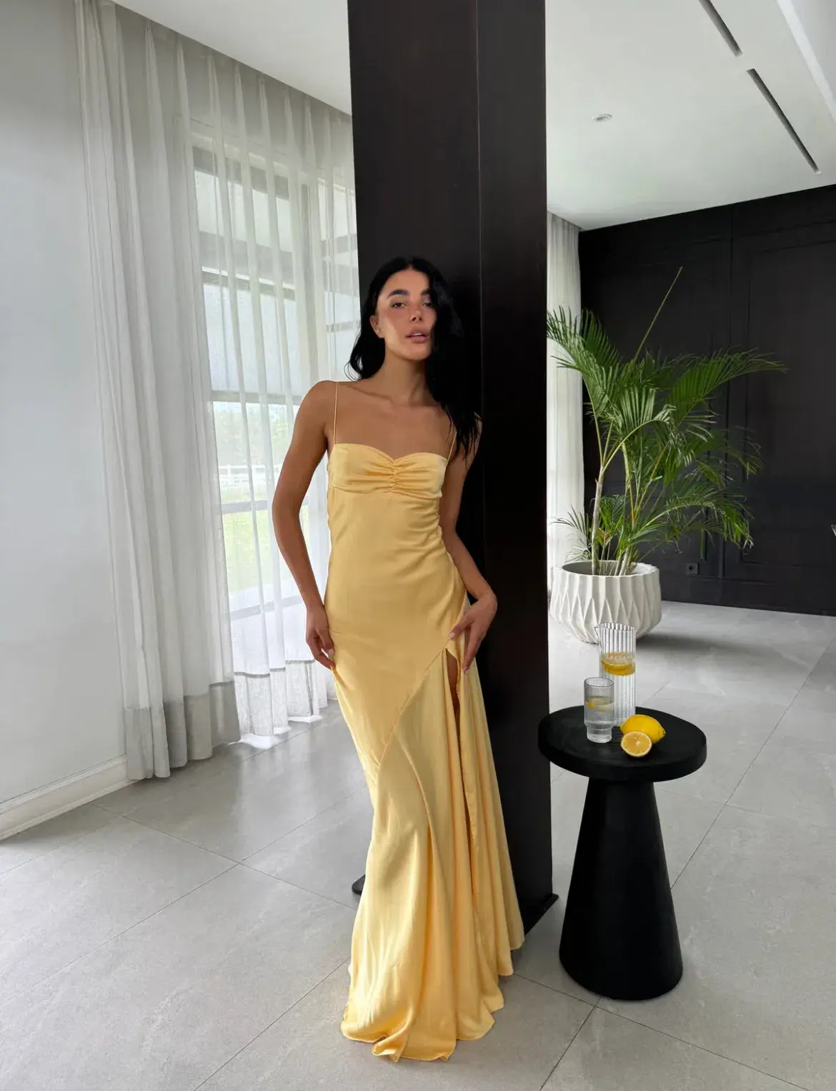 HNTR the Label Gaia Gown Golden Sun Size 8 - Image 2