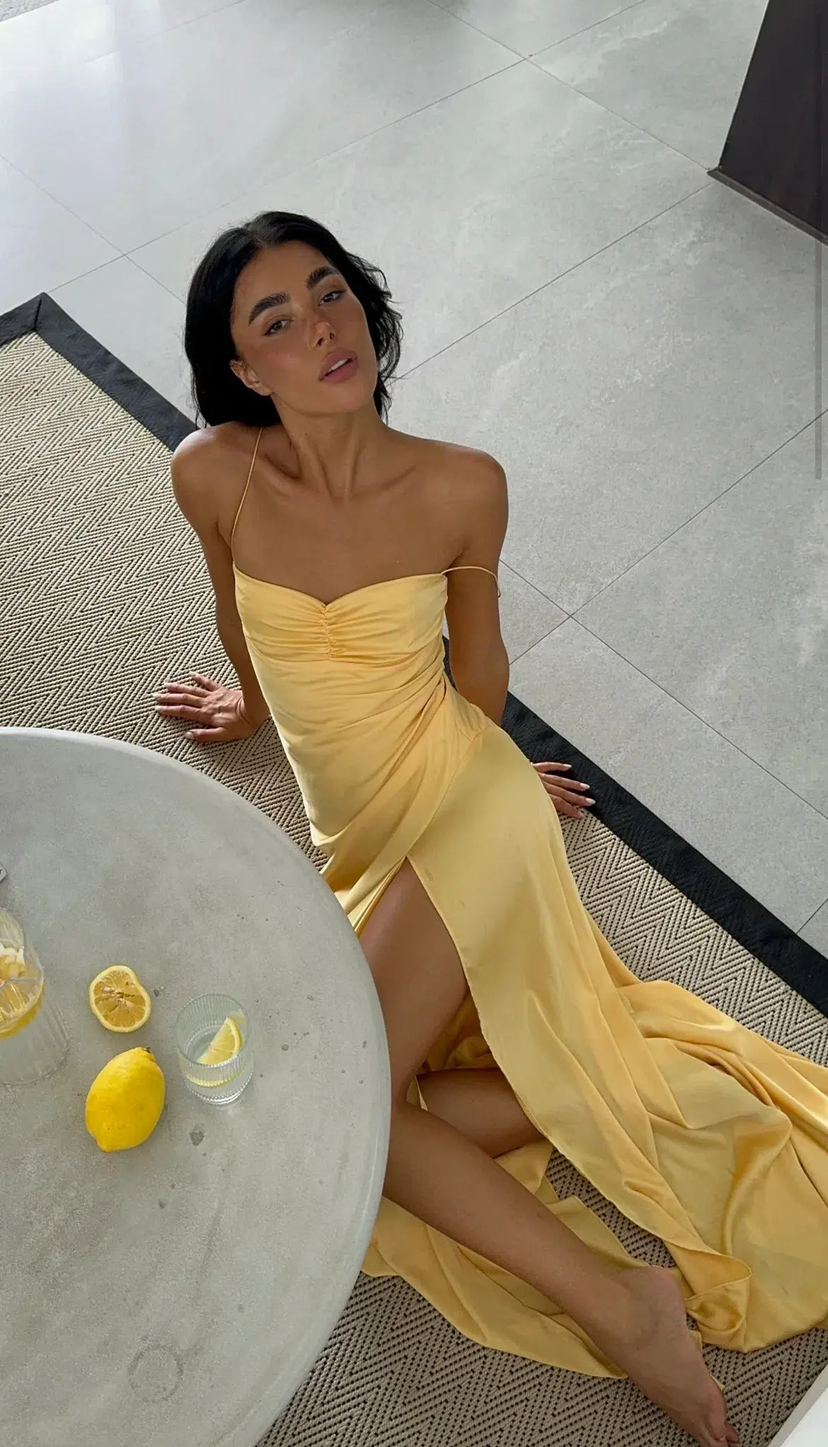 HNTR the Label Gaia Gown Gold Sun Size 8 - Image 3