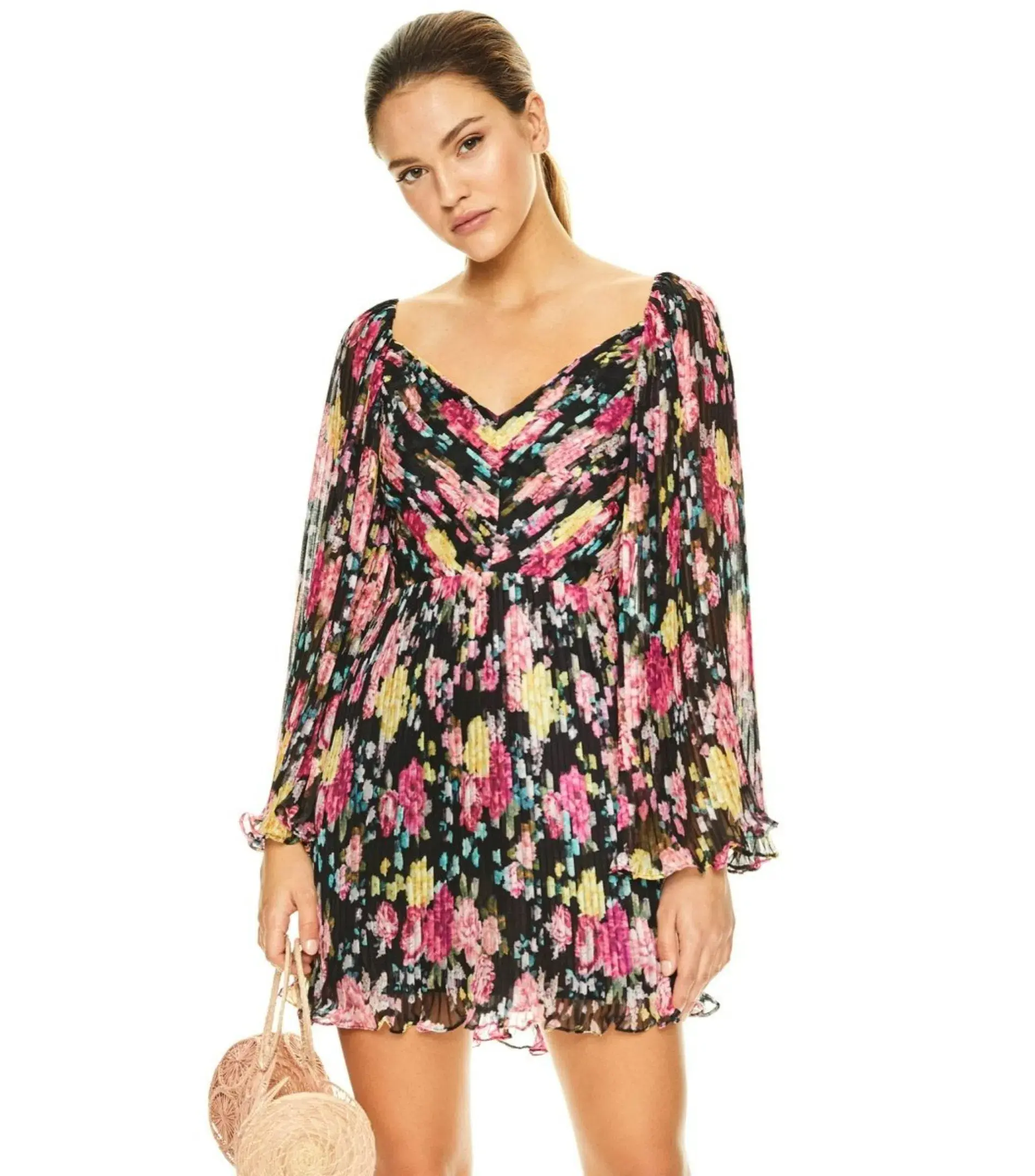 Talulah Midnight Fiesta Mini Dress Floral Size AU 12  - Image 2