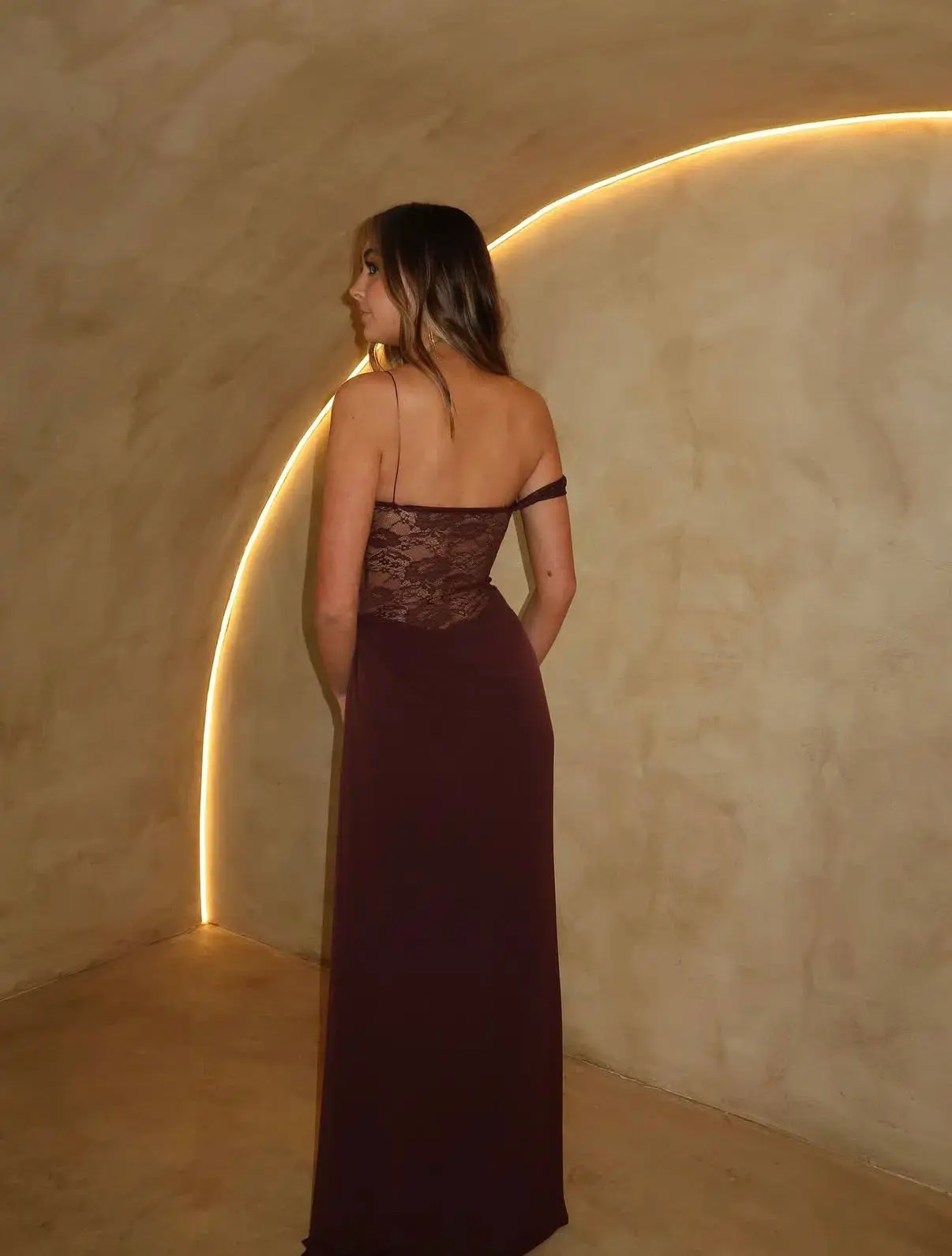 Natalie Rolt Sloane Maxi Dress in Espresso Size 0 / AU 6 - Image 3