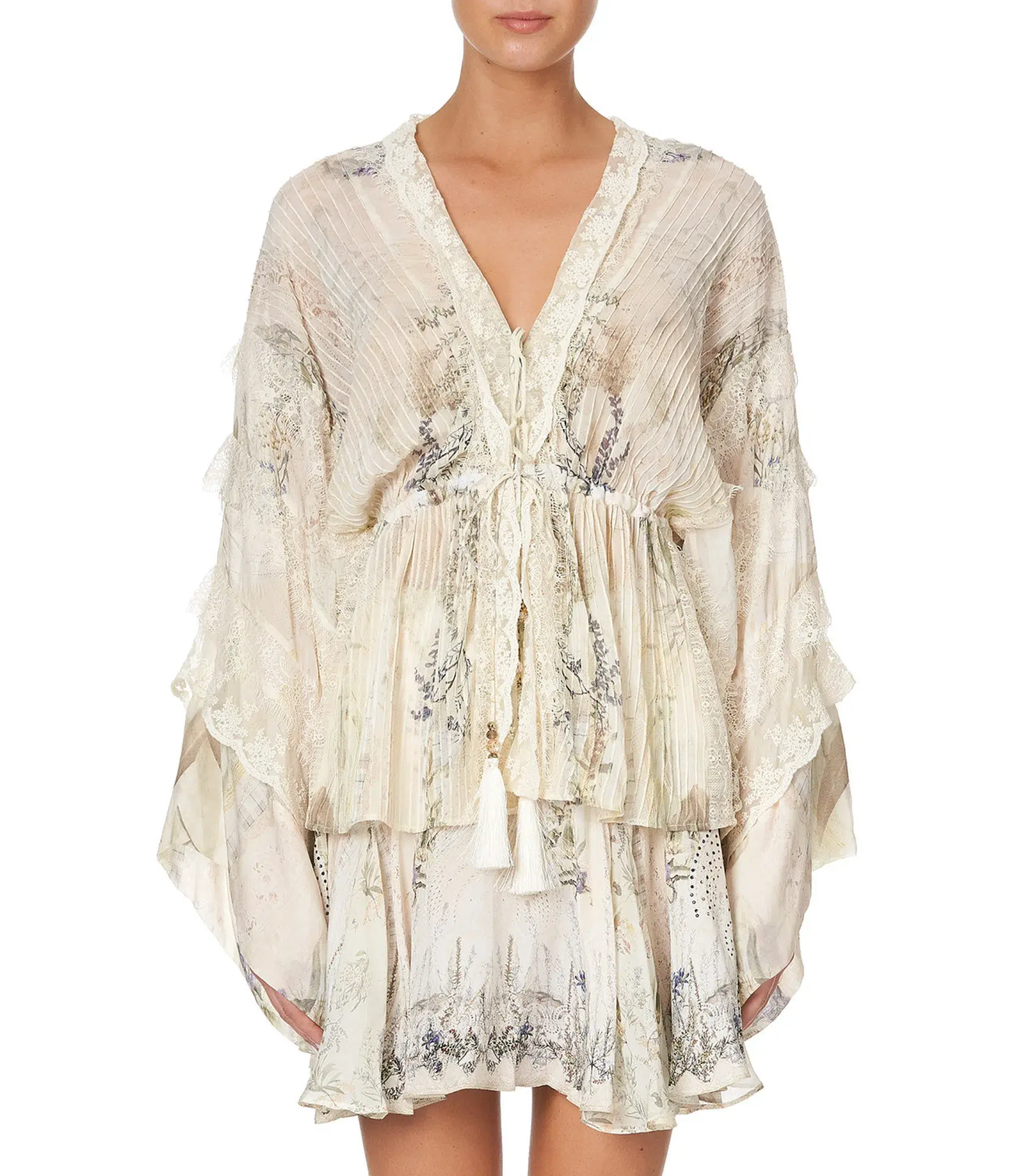 Camilla Tie Front Lace Insert Layer in Memories Of Moree Size M / AU 12 - Image 2