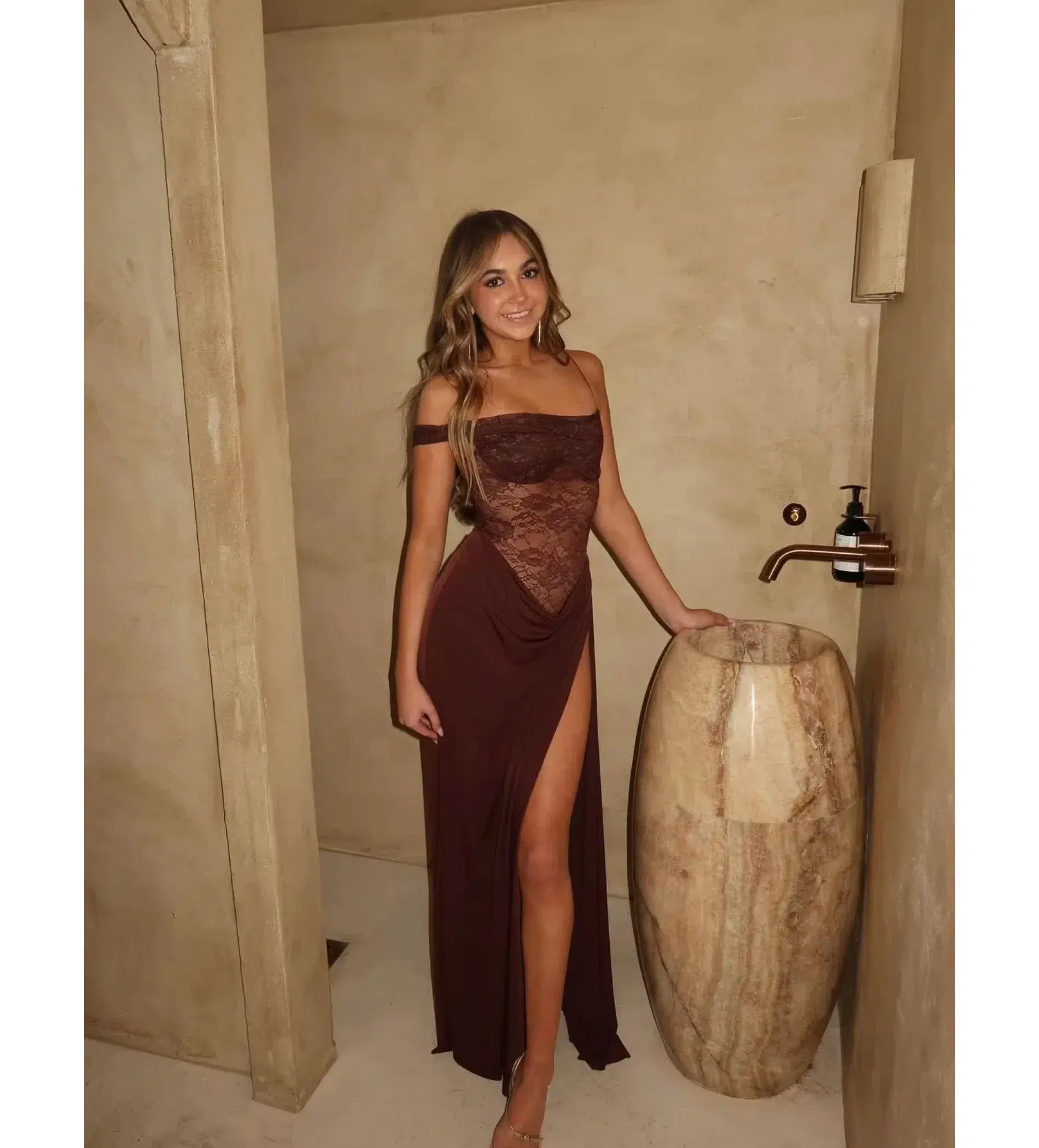 Natalie Rolt Sloane Maxi in Espresso Size 1 / AU 8  - Image 1