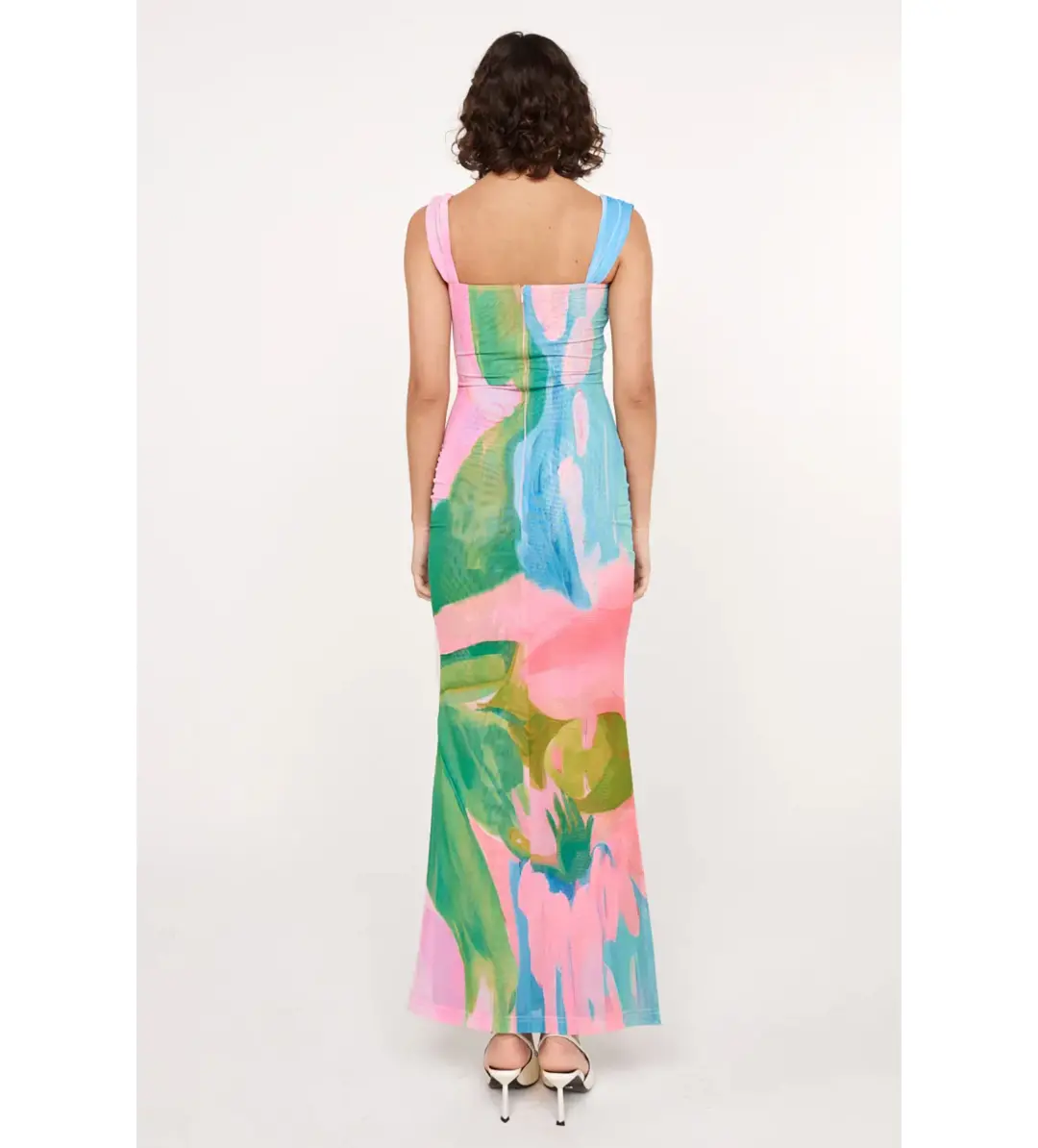 She is Olla Imogen Midi Dress in Gaia Size M / AU 10 for rent on The Volte - main image