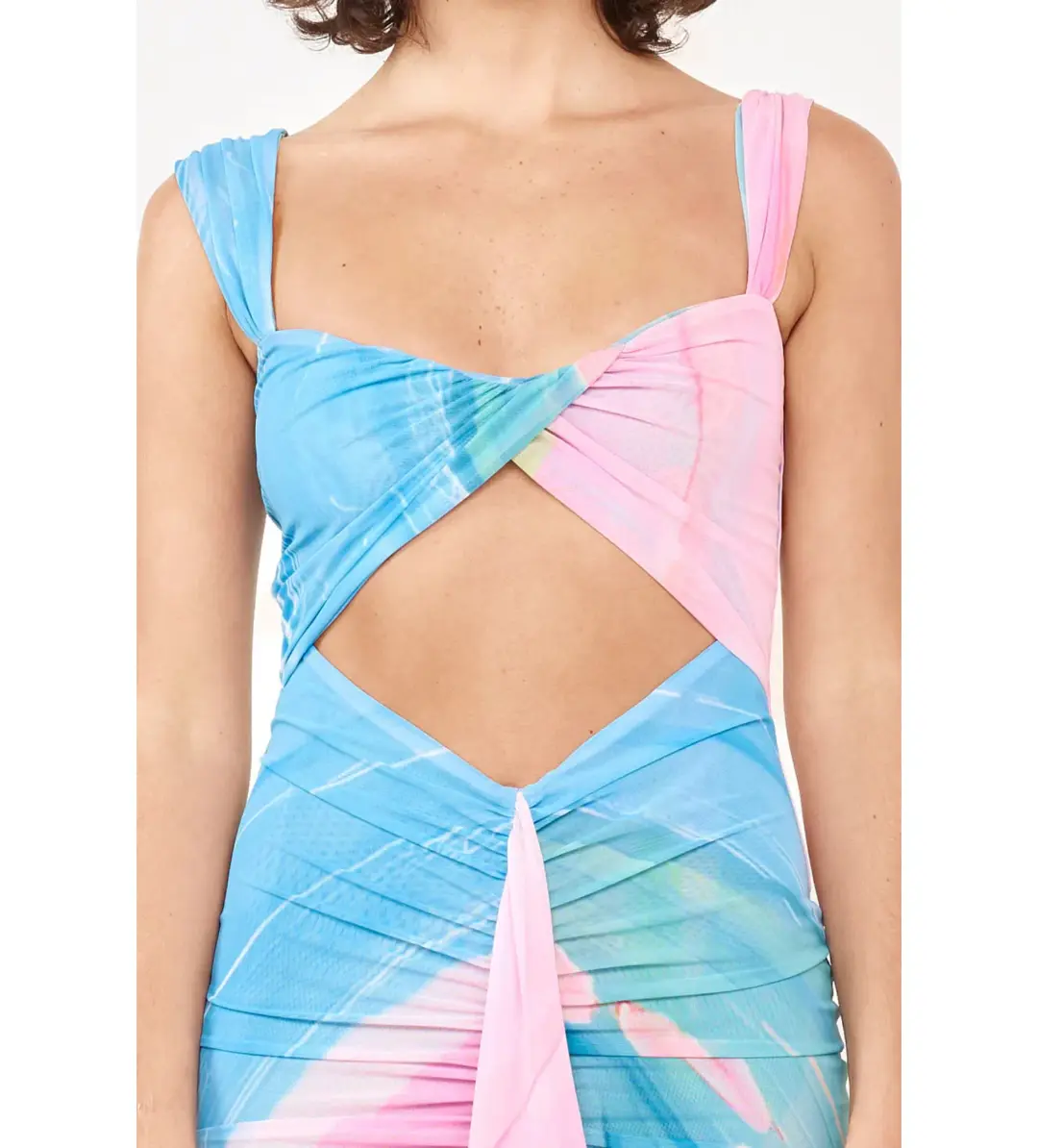 She is Olla Imogen Midi Dress in Gaia Size M / AU 10 for rent on The Volte - main image