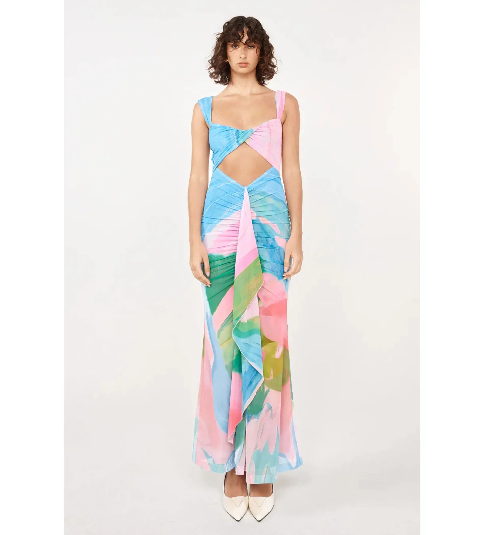 She is Olla Imogen Midi Dress in Gaia Size M / AU 10 - Image 1