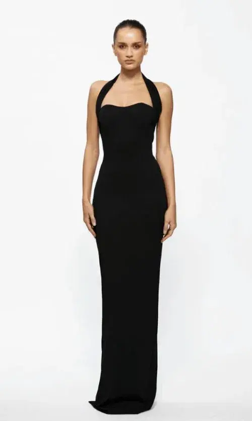 Effie Kats Marian Gown in Black Size 8 - Image 1