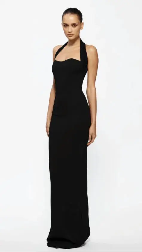 Effie Kats Marian Gown in Black Size 8 for rent on The Volte - main image
